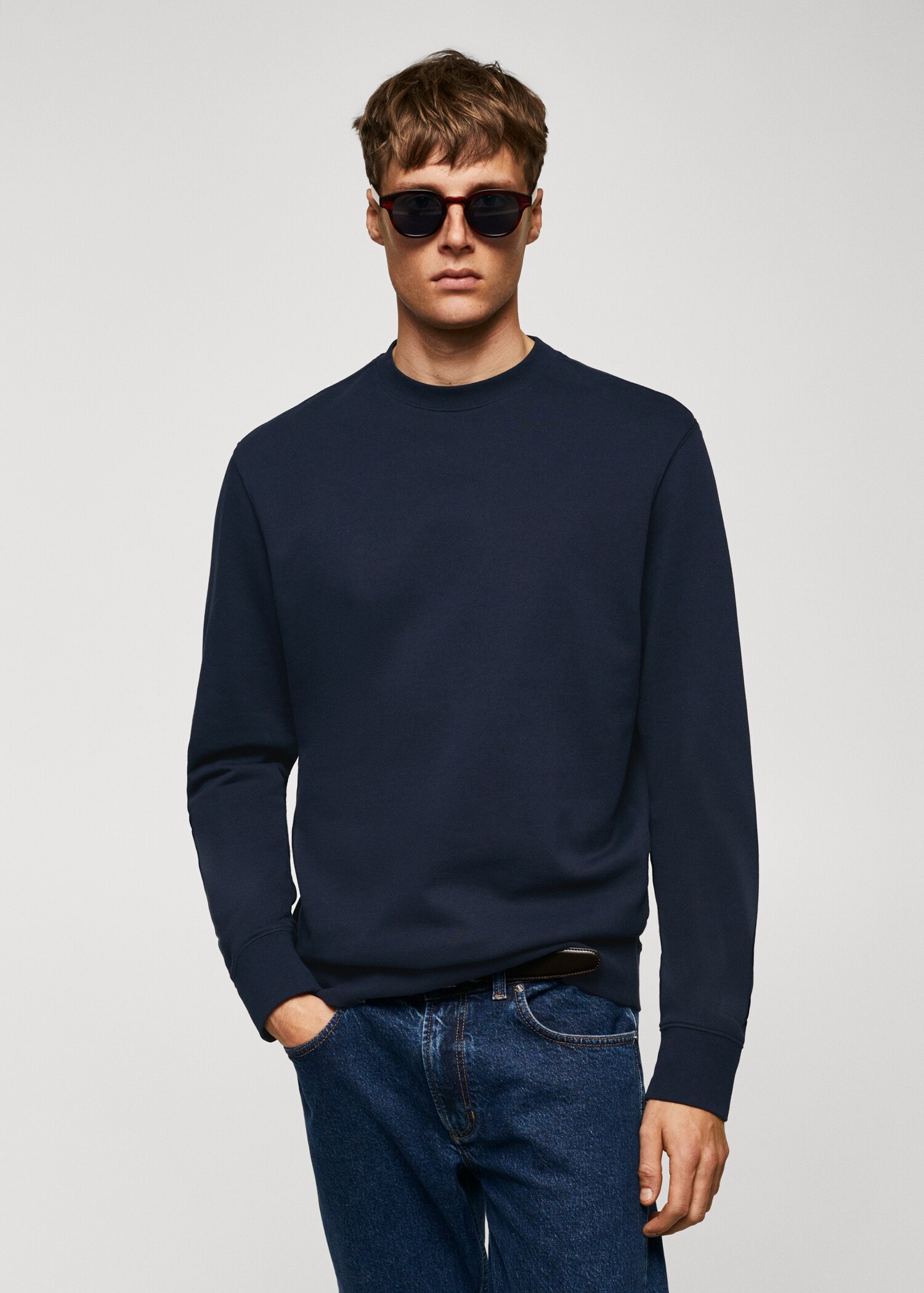 Sudadera básica 100% algodón - Plano medio