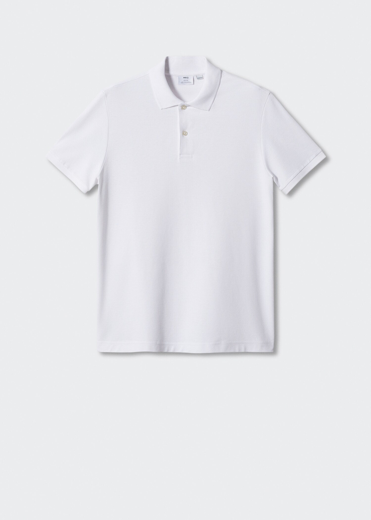 100% cotton pique polo shirt - Article without model