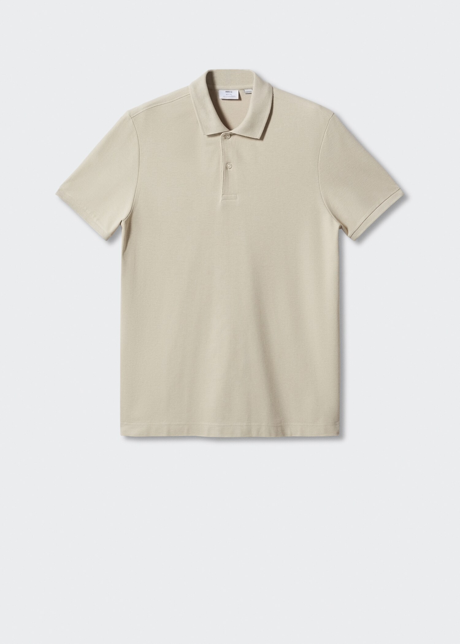 100% cotton pique polo shirt - Article without model