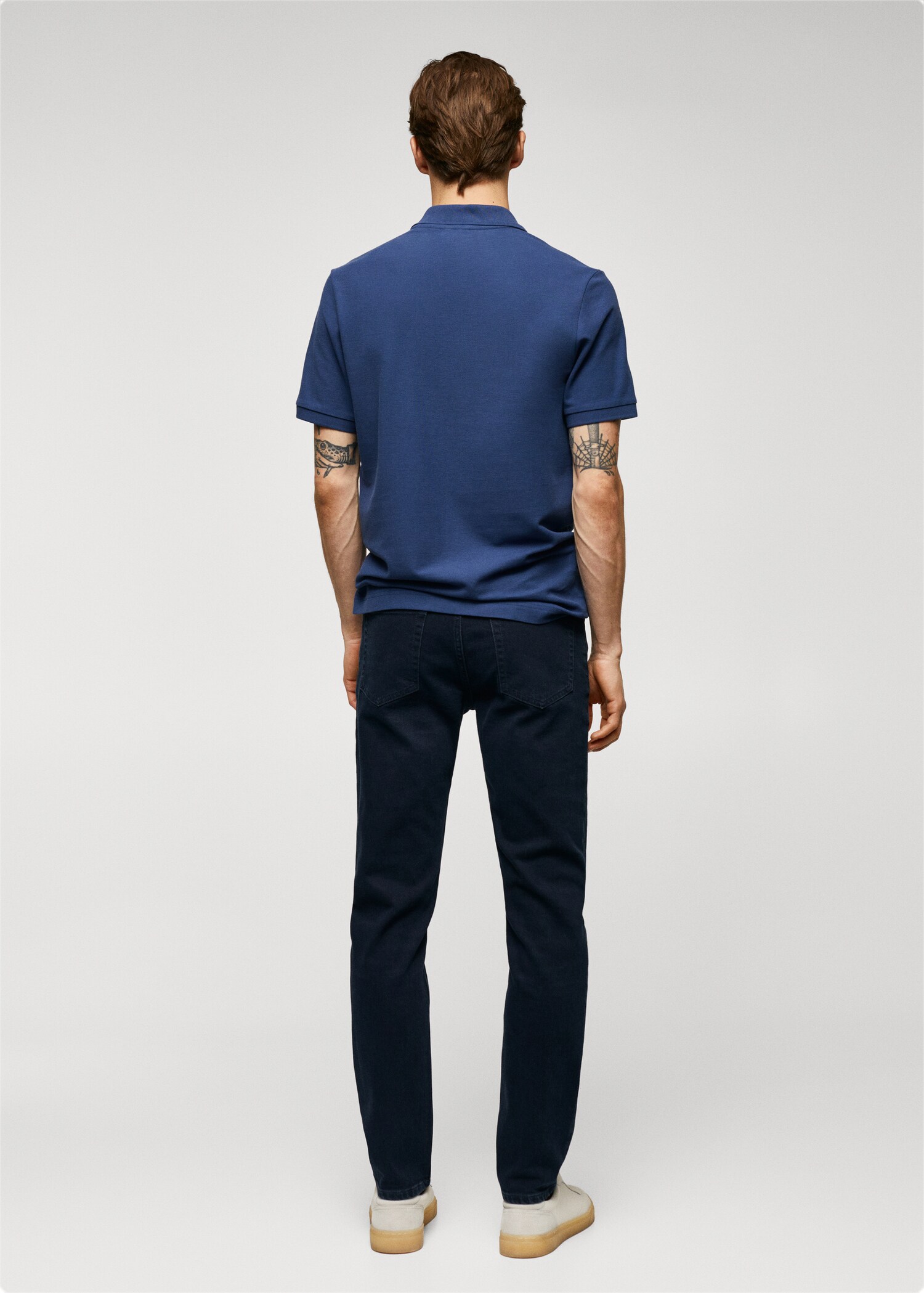 100% cotton pique polo shirt - Reverse of the article