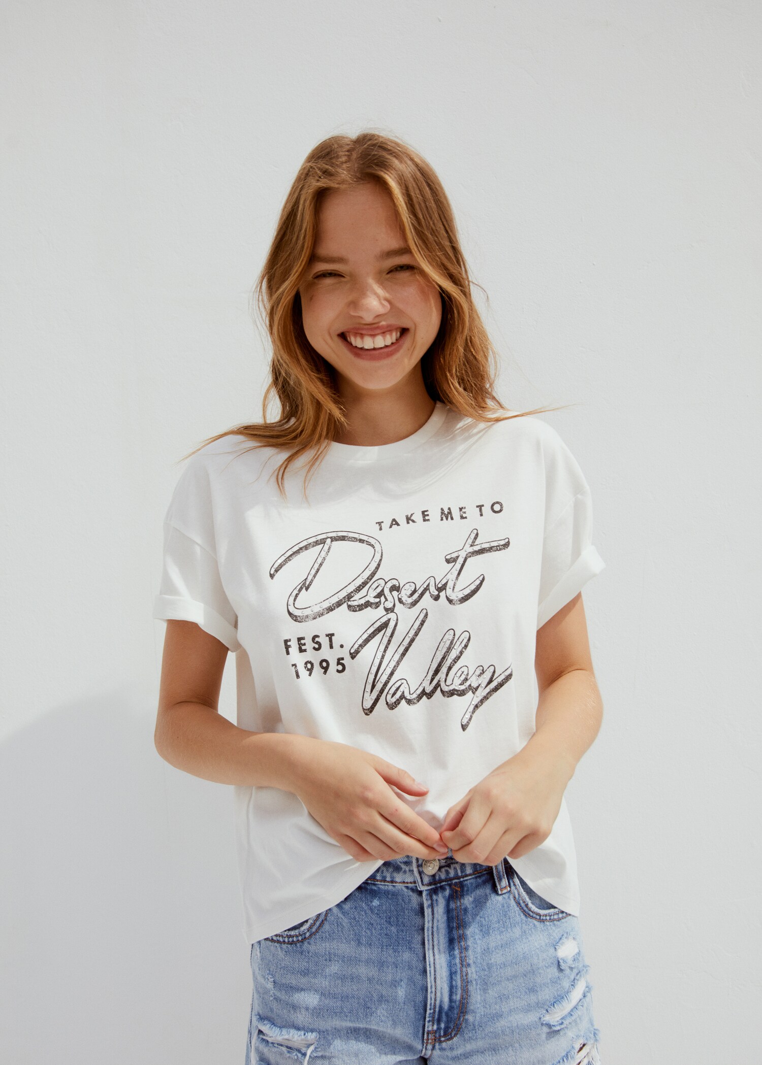 Printed cotton-blend T-shirt - Details of the article 5
