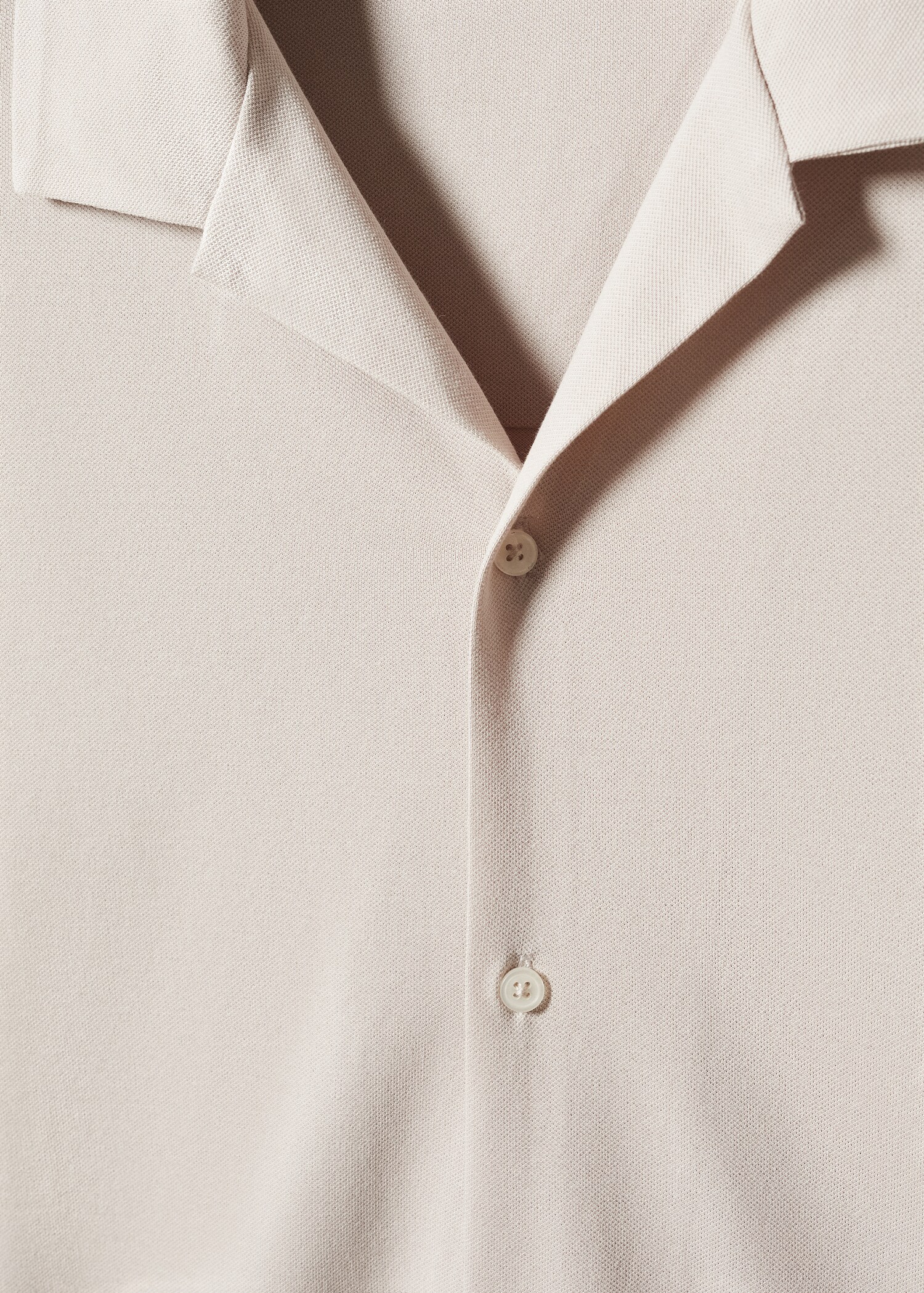 Bowling-collar pique shirt - Details of the article 8