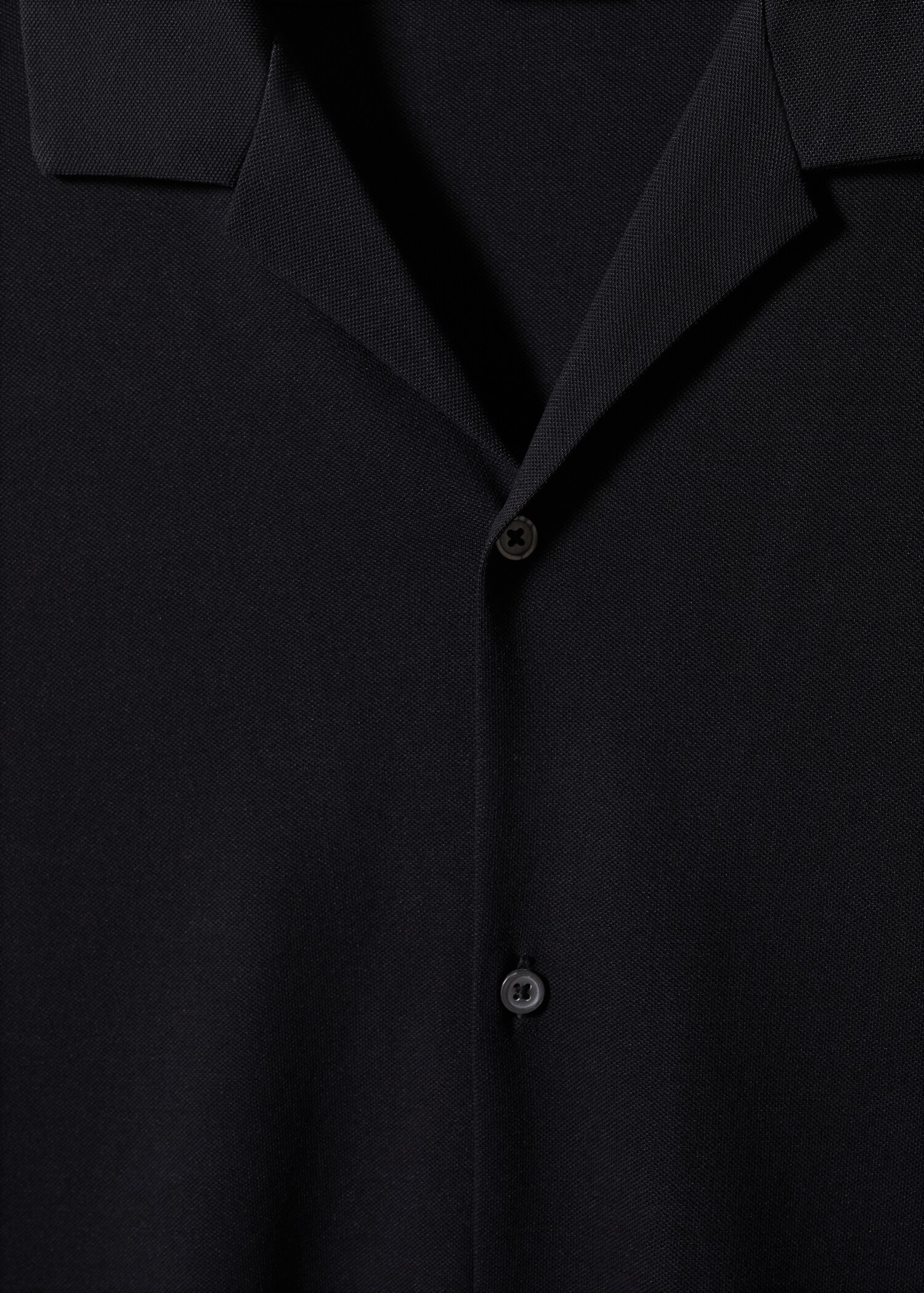 Bowling-collar pique shirt - Details of the article 8