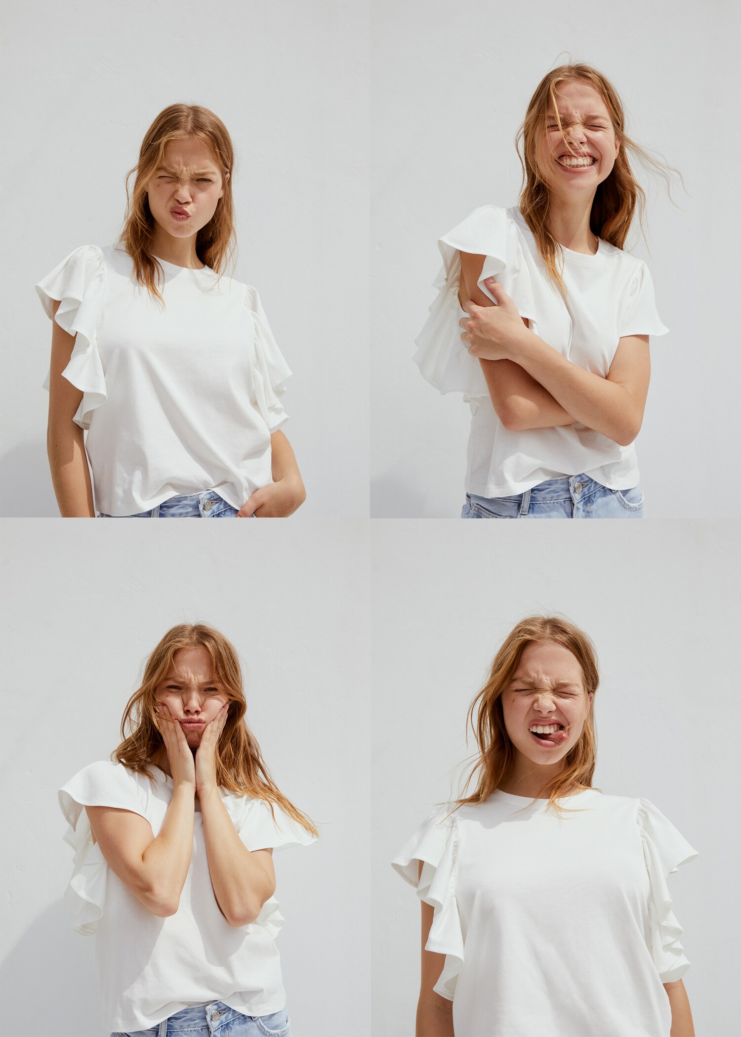 Katoenen T-shirt met ruches - Detail van het artikel 5