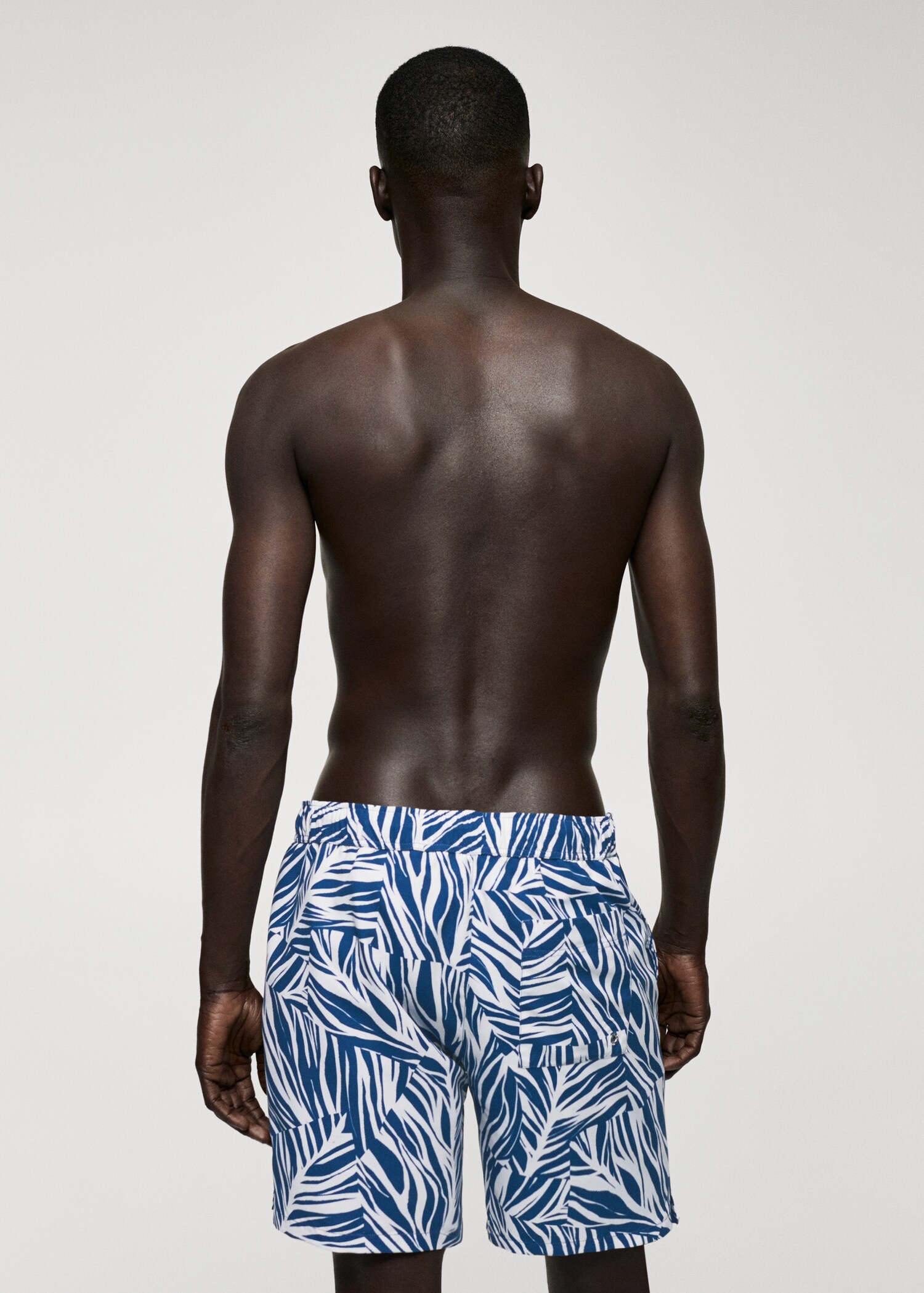 Maillot de bain imprimé feuilles - Verso de l’article