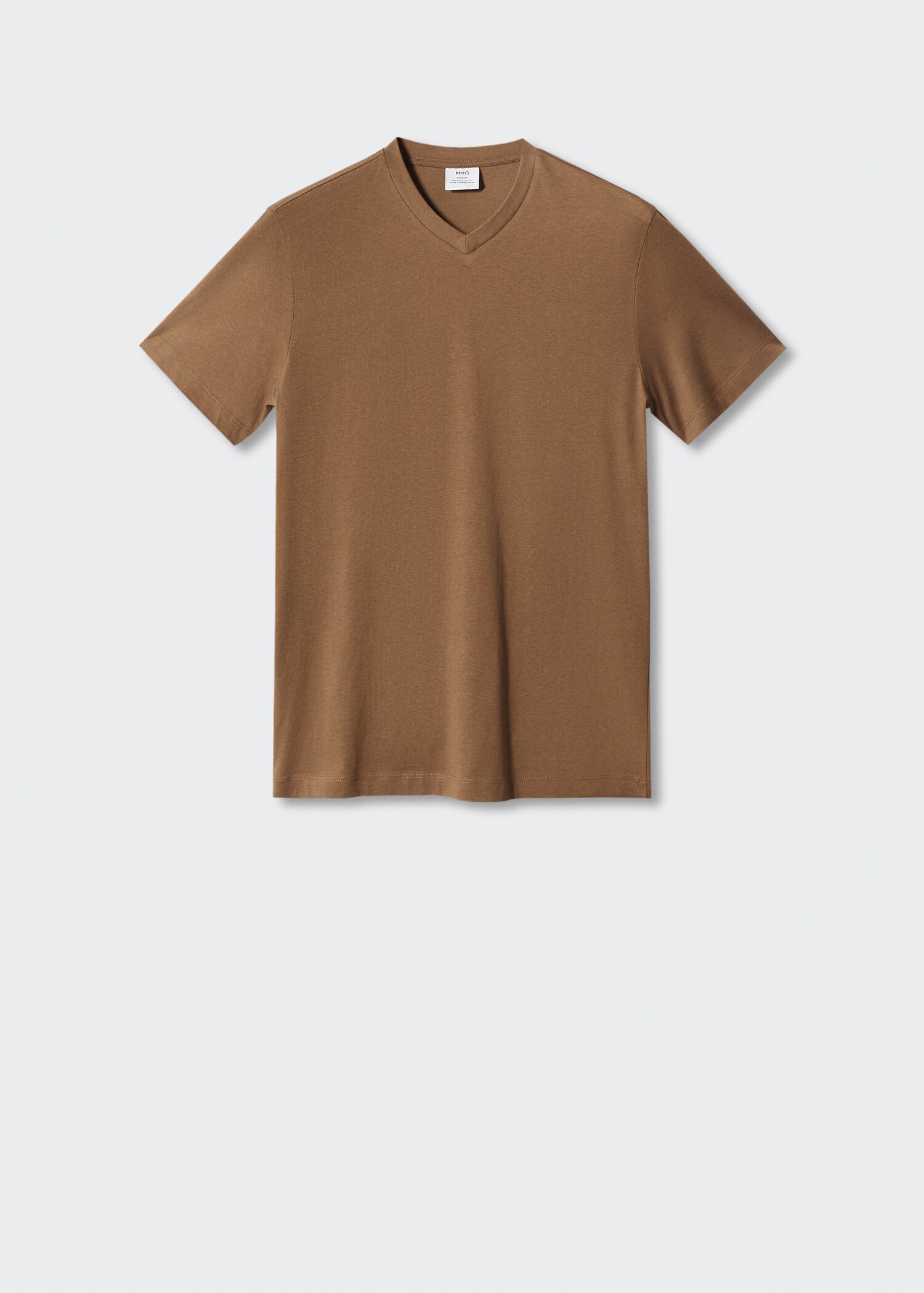 Camiseta básica algodón cuello pico - Artículo sin modelo