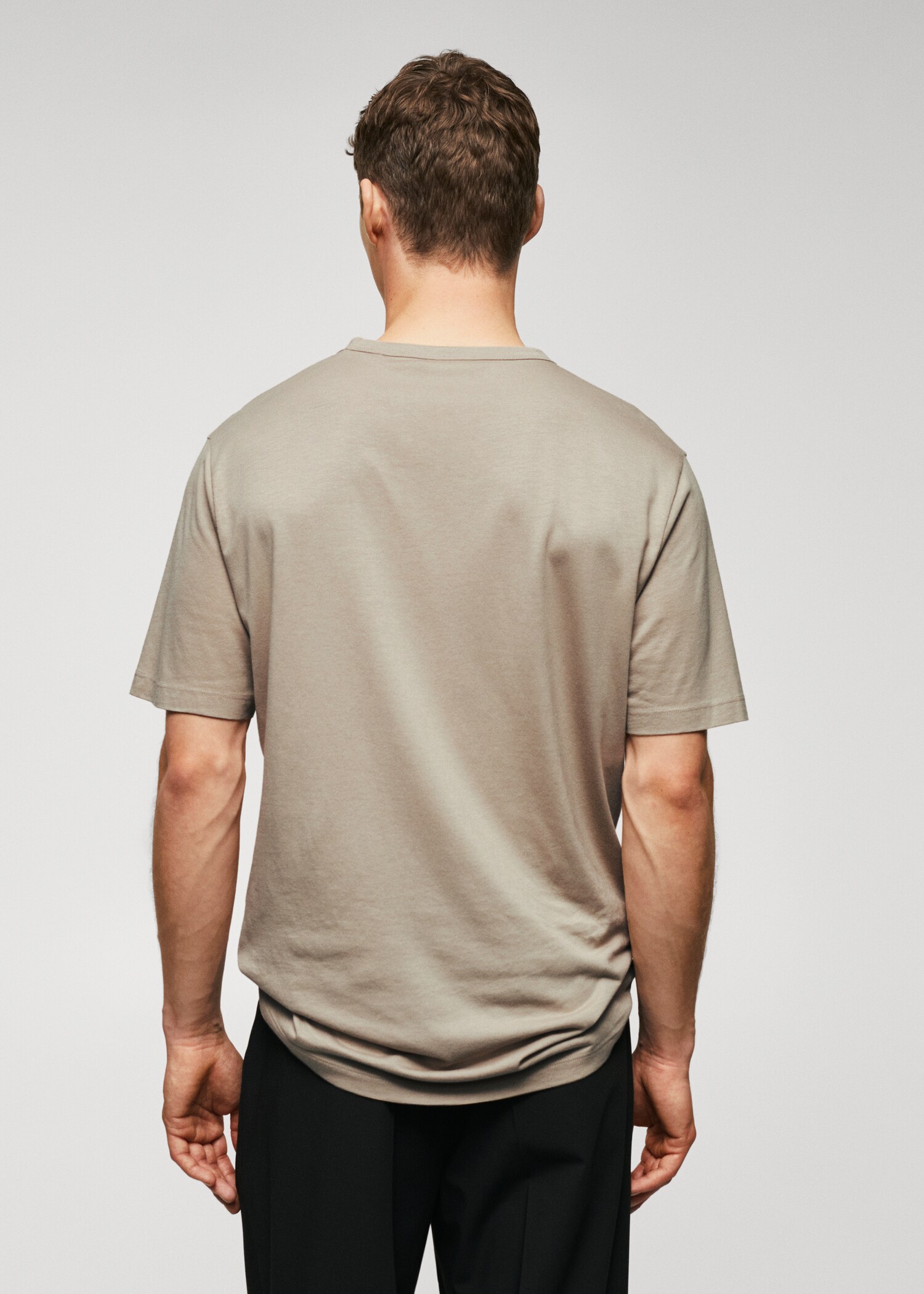 Μπλούζα basic μερσεριζέ lightweight - Πίσω όψη προϊόντος