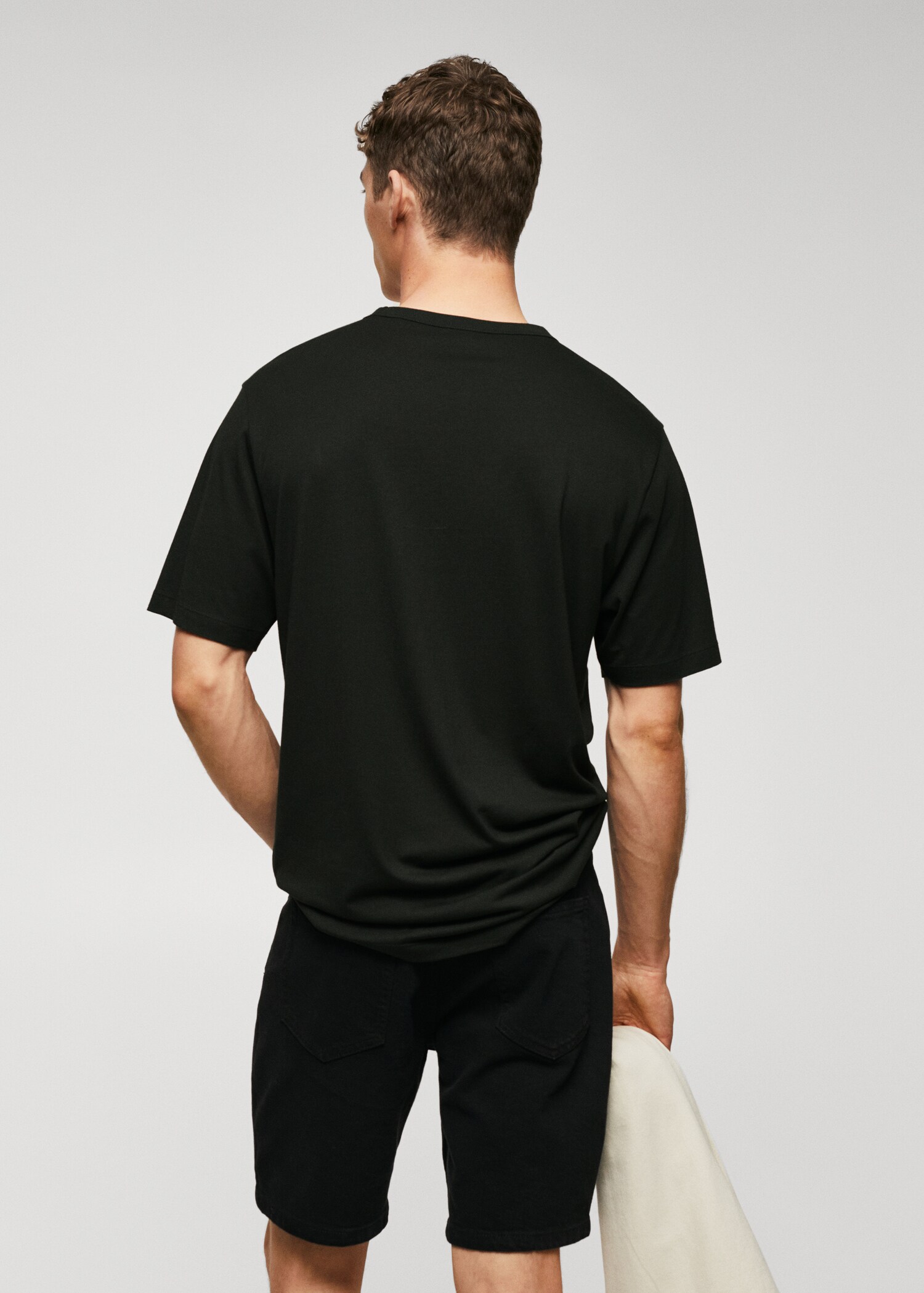 Μπλούζα basic μερσεριζέ lightweight - Πίσω όψη προϊόντος