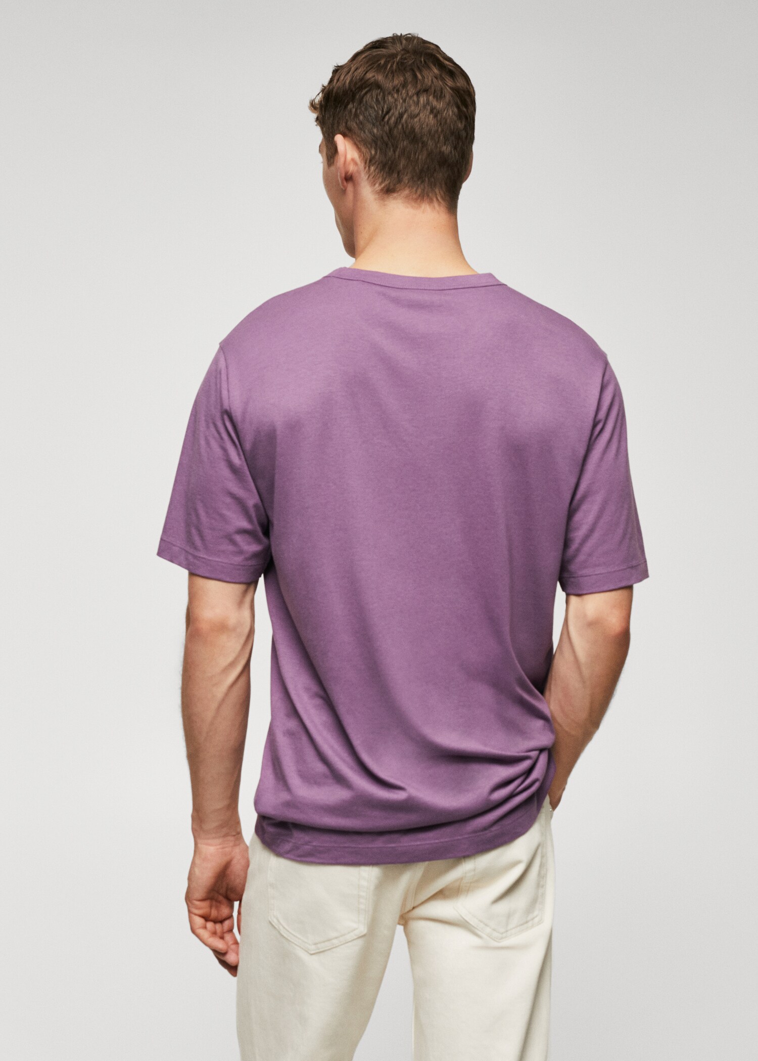 Μπλούζα basic μερσεριζέ lightweight - Πίσω όψη προϊόντος