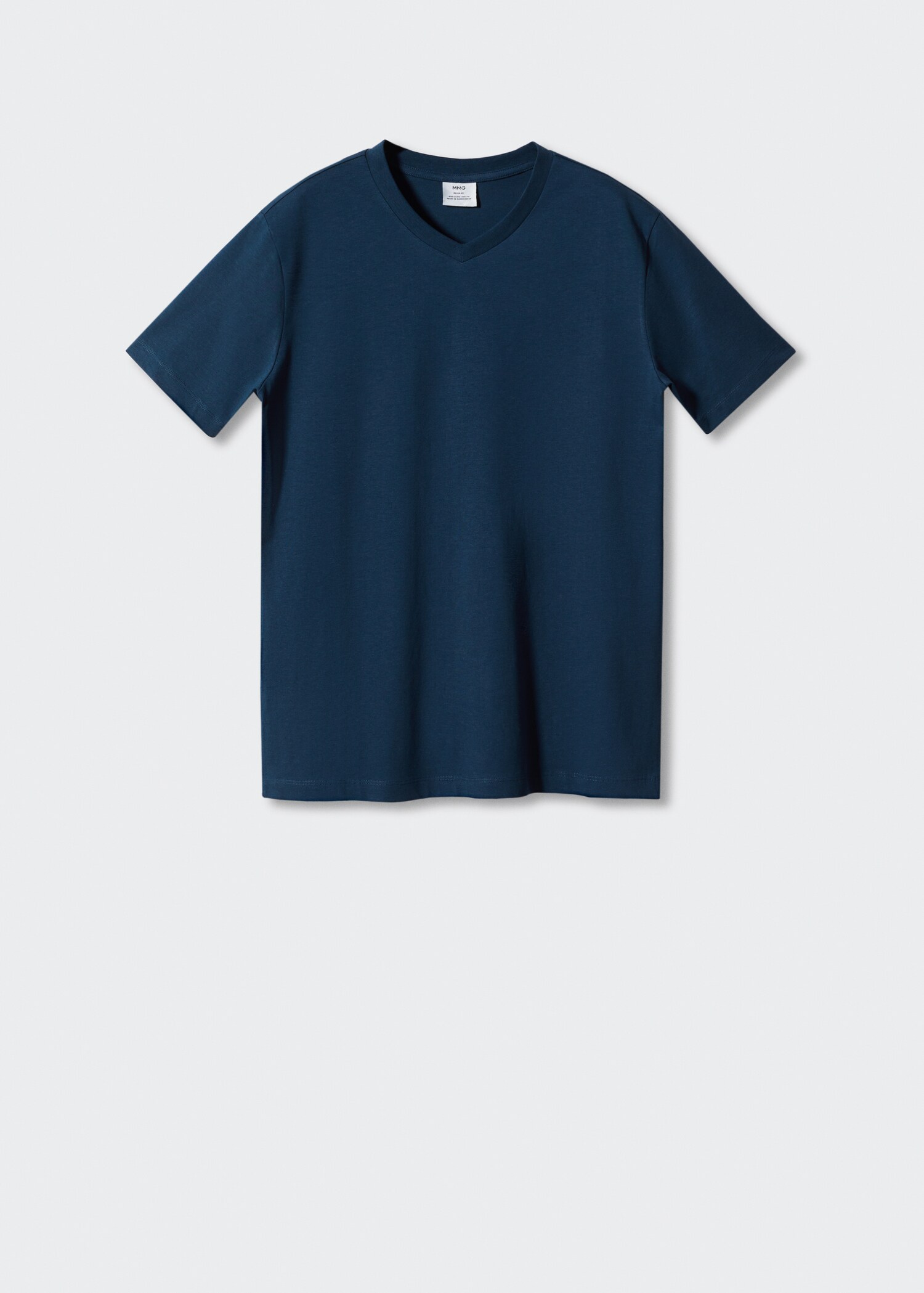 Camiseta básica algodón cuello pico - Artículo sin modelo