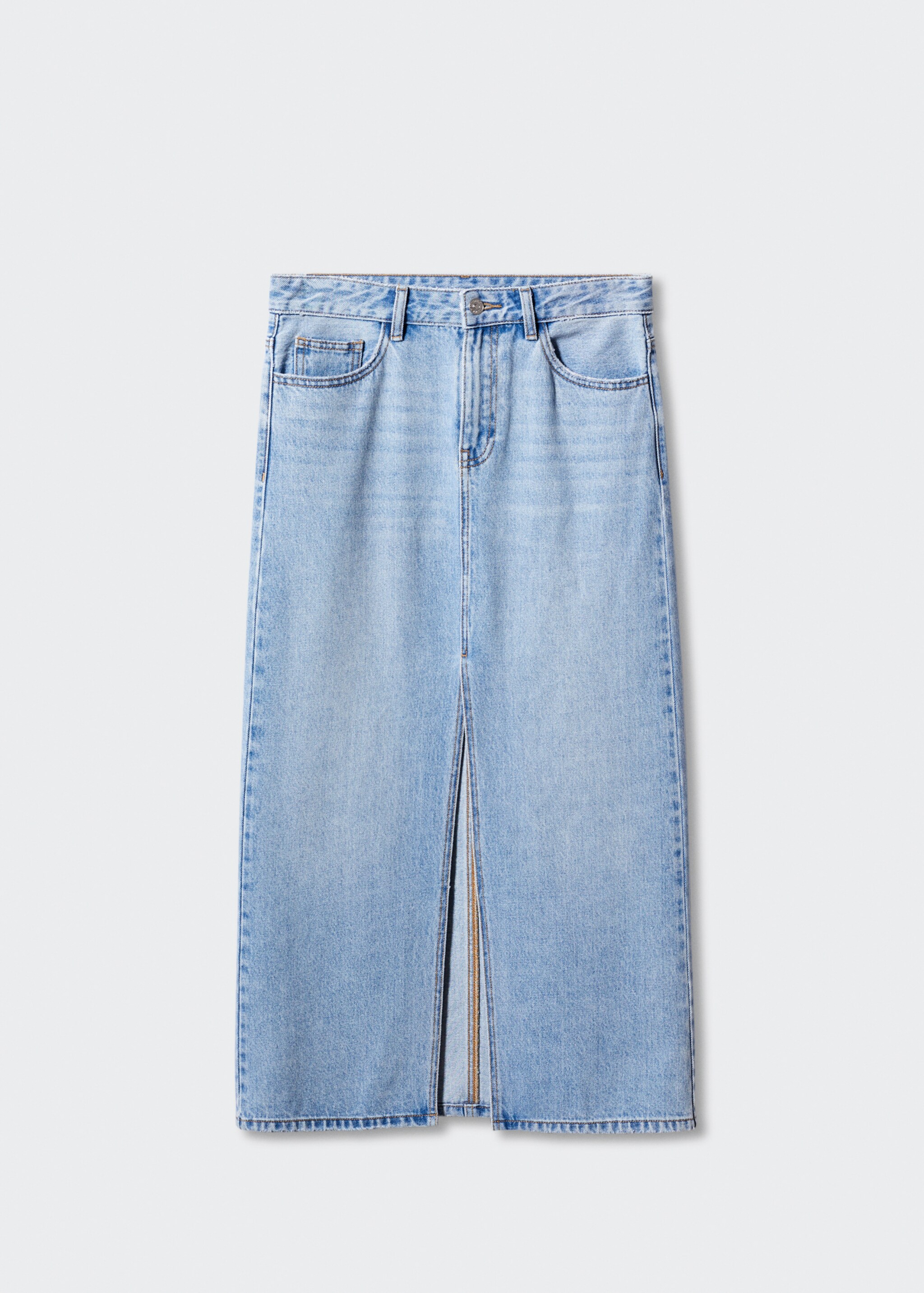 Slit denim skirt - Article without model