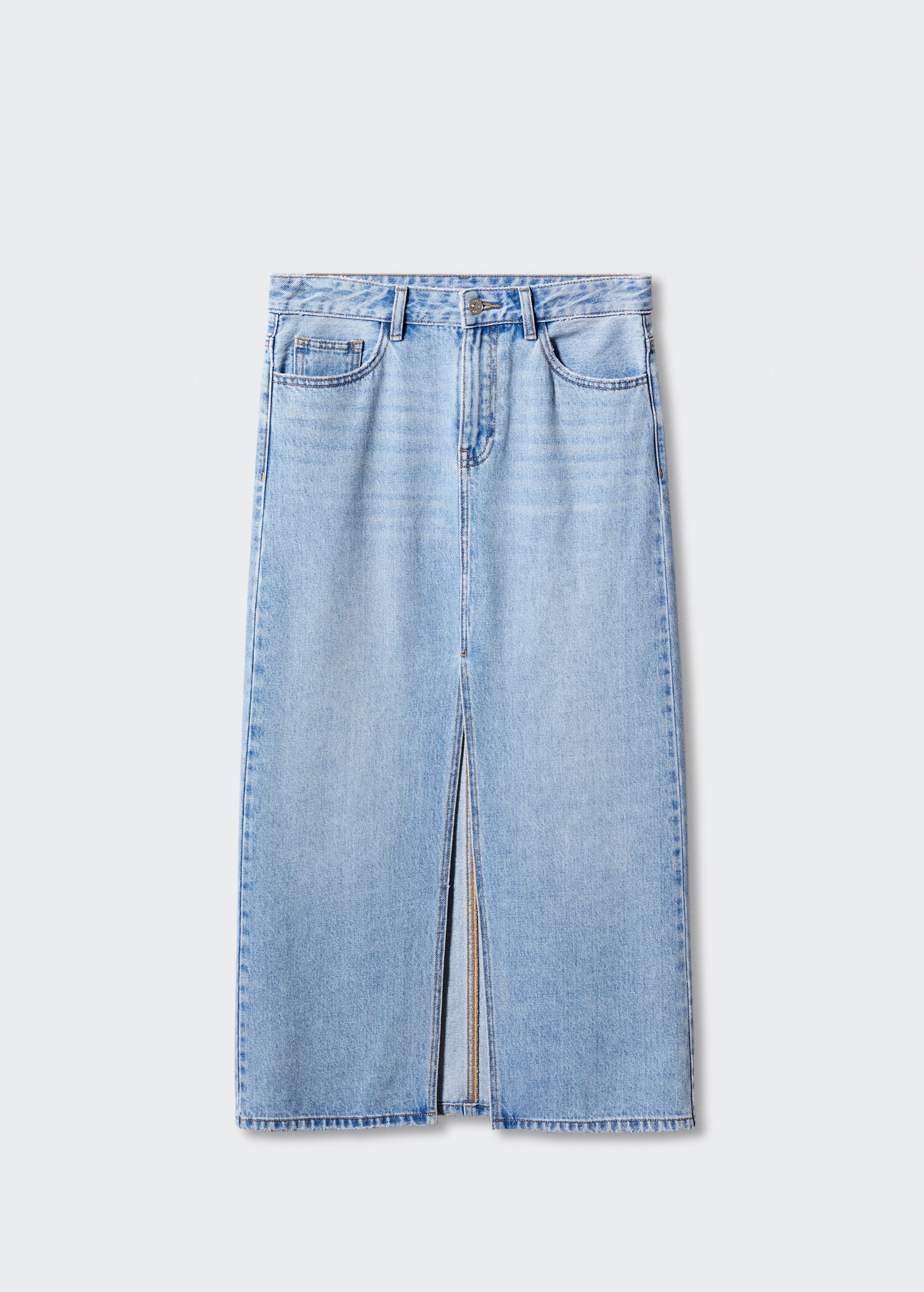 Slit denim skirt - Article without model