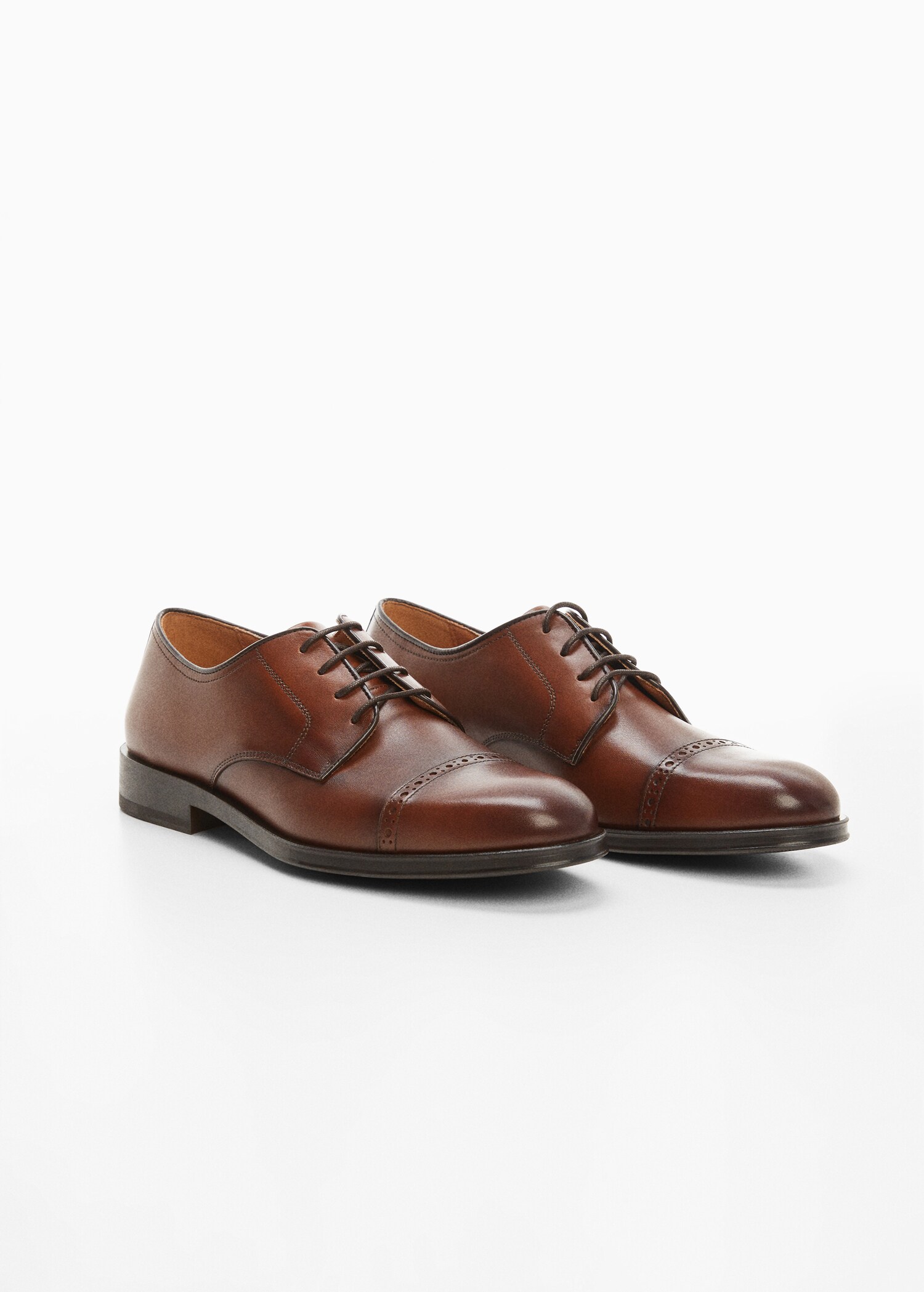 Leather suit shoes - Medium plane