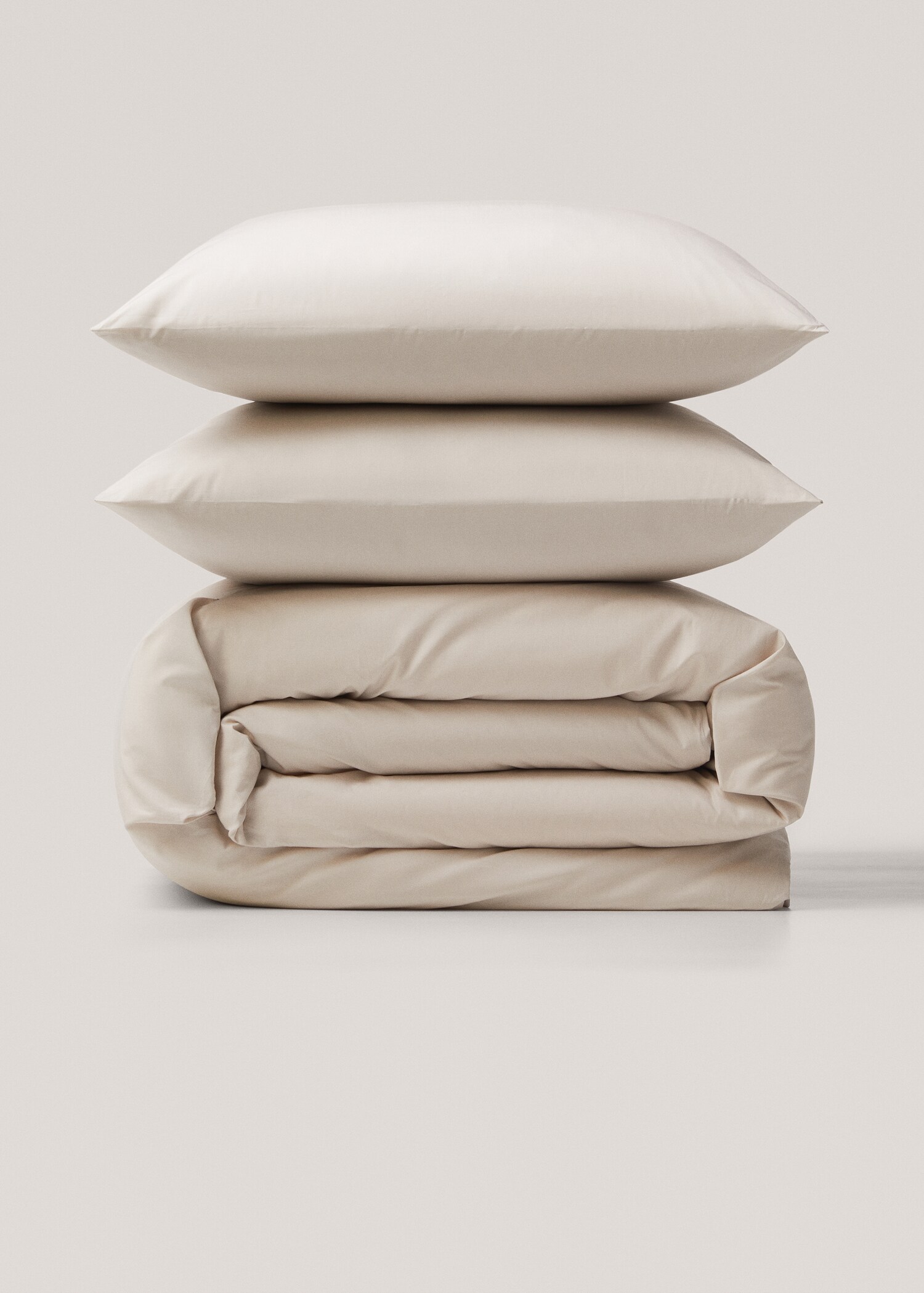 Cotton percale duvet cover (300 threads) queen bed - Article without model