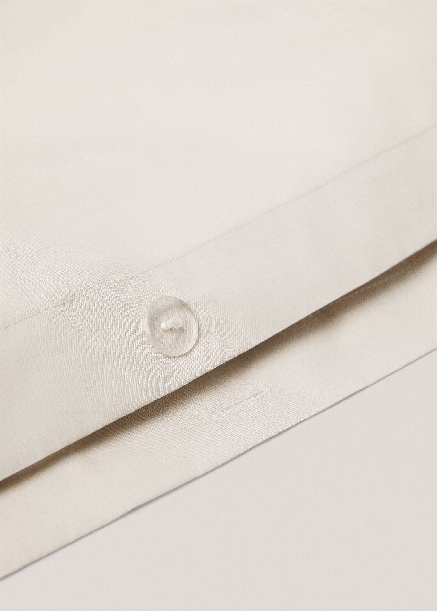 Cotton percale duvet cover (300 threads) queen bed - Details of the article 1