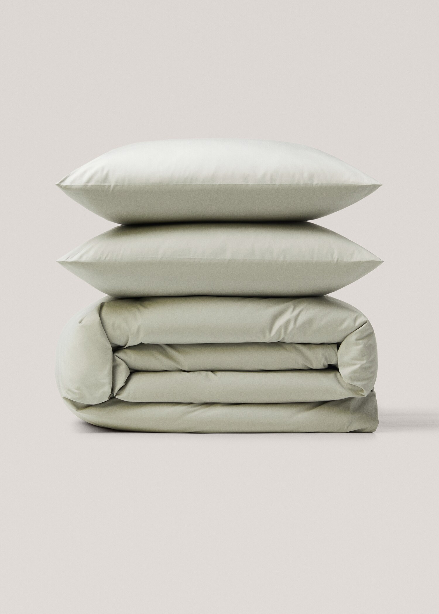 Cotton percale duvet cover (300 threads) queen bed - Article without model
