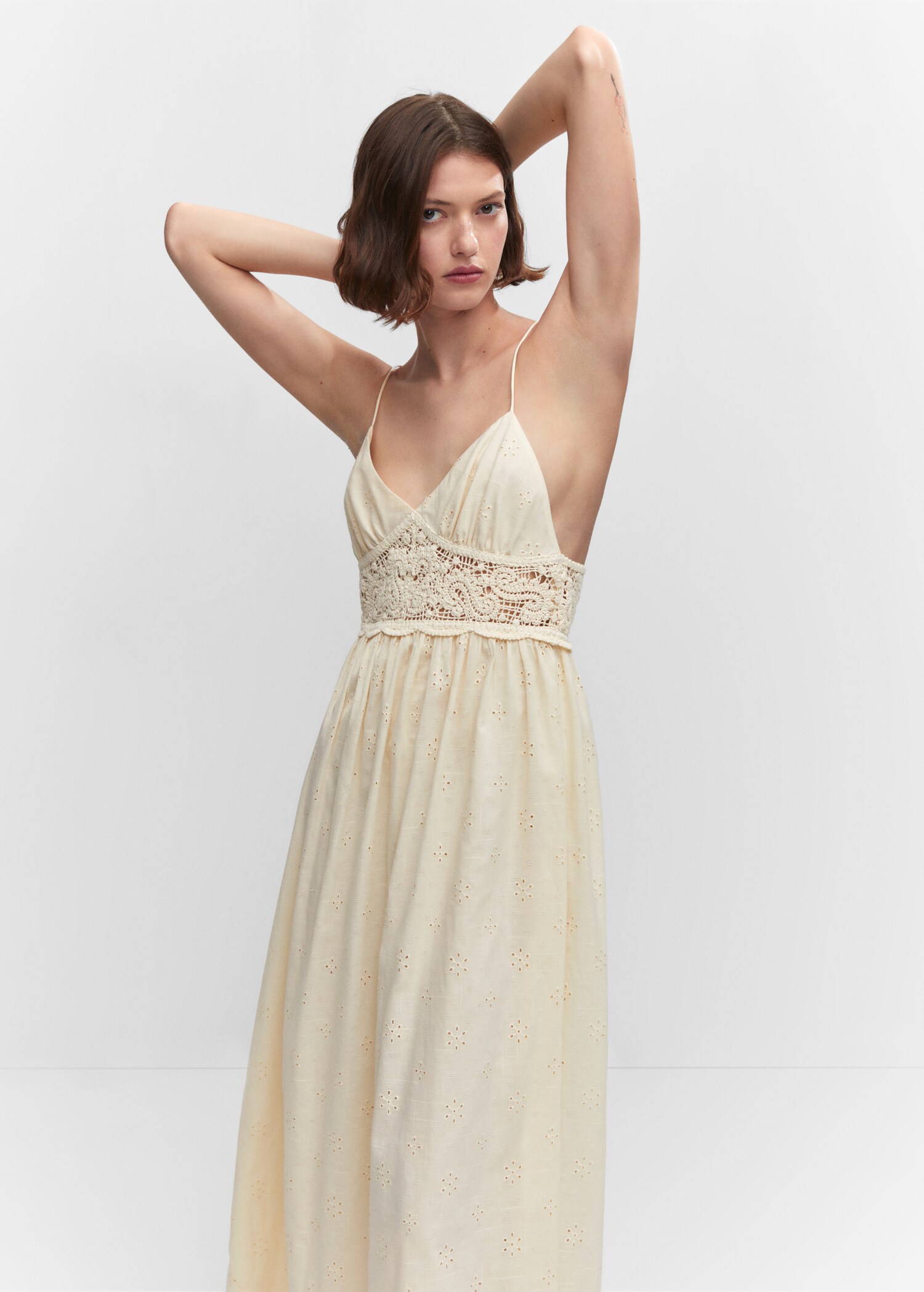 Crochet panel dress - Medium plane