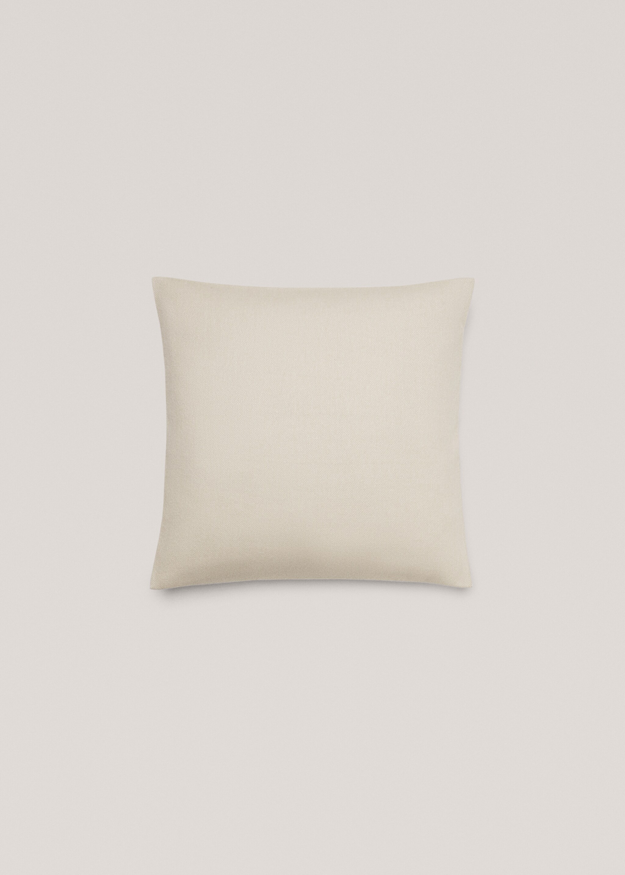 Διακοσμητική μαξιλαροθήκη 100% βαμβάκι 45x45 εκ - Προϊόν χωρίς μοντέλο, Μπεζ . Ref: 57012525-00.