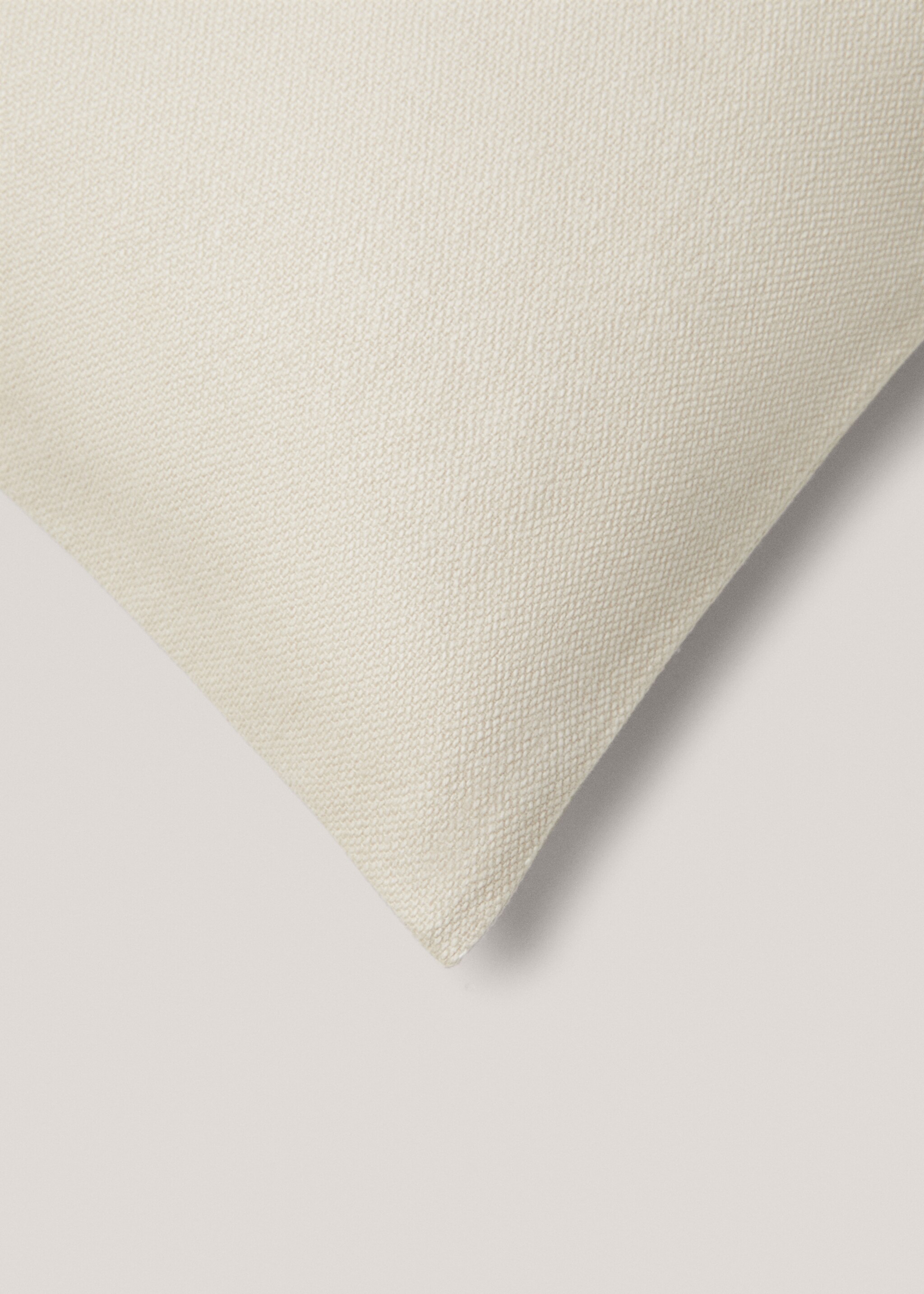 Διακοσμητική μαξιλαροθήκη 100% βαμβάκι 45x45 εκ - Λεπτομέρεια του προϊόντος 2, Μπεζ . Ref: 57012525-00.