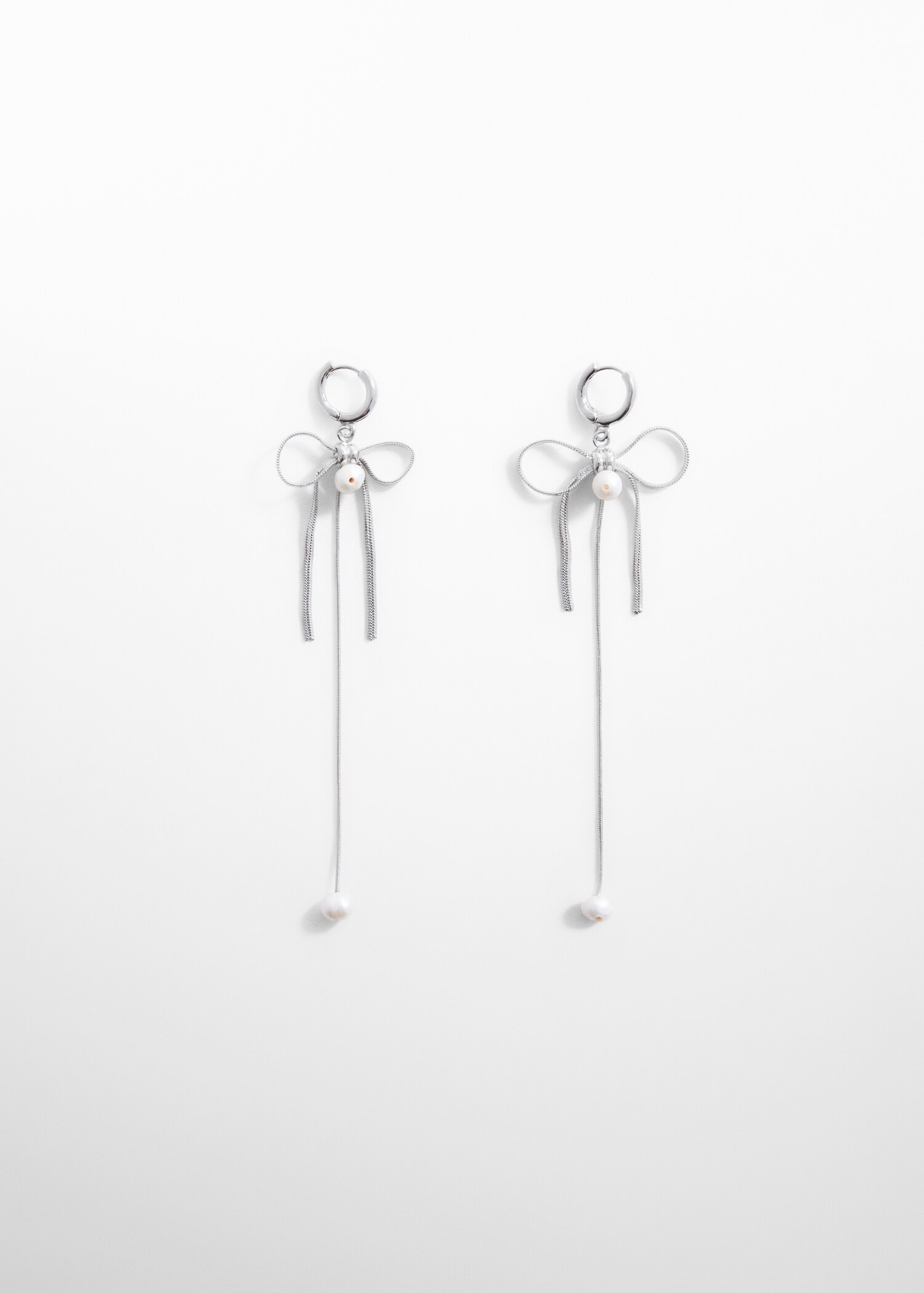 Pearl bow earrings - Article without model