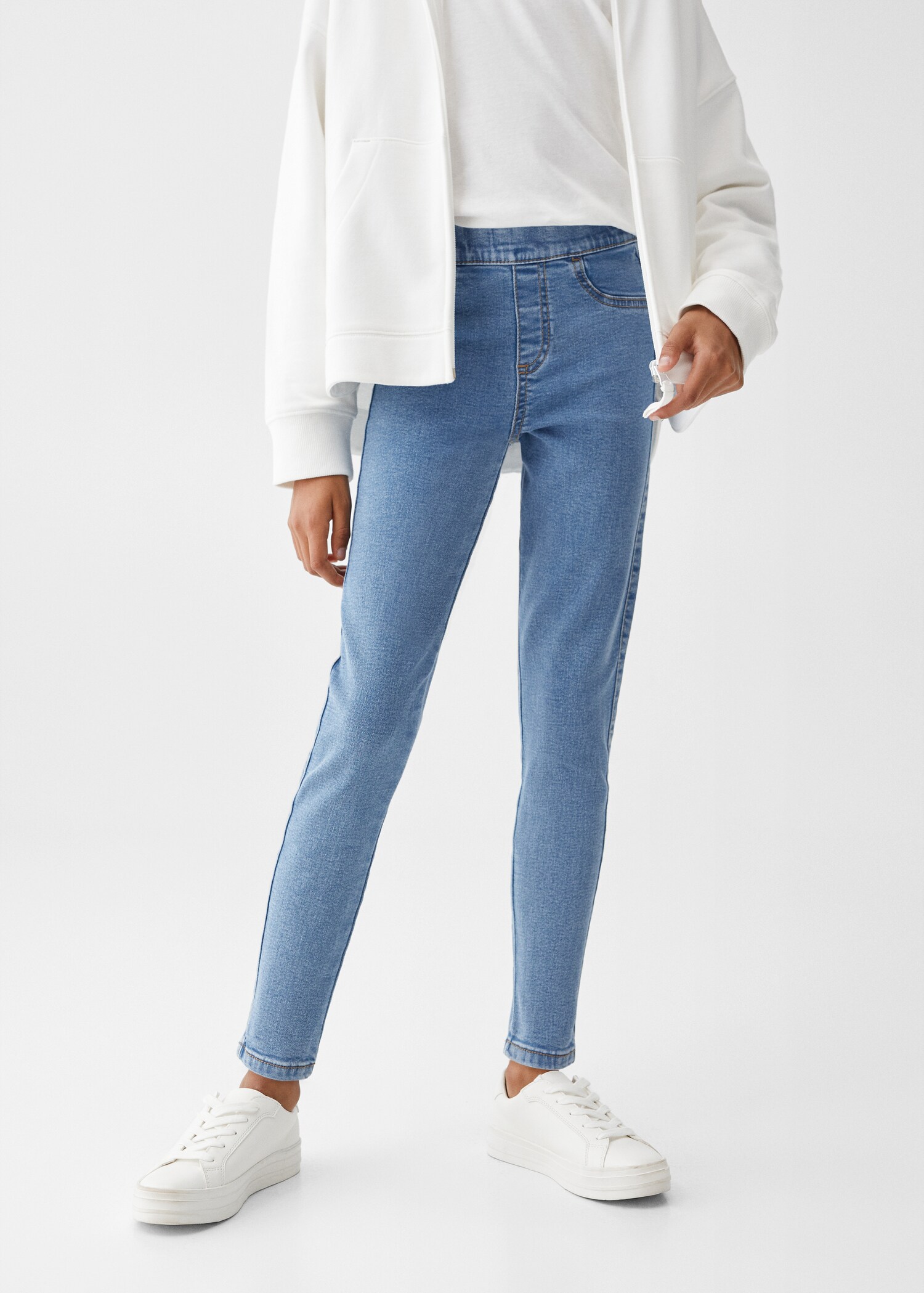 Drawstring waist jeans - Medium plane