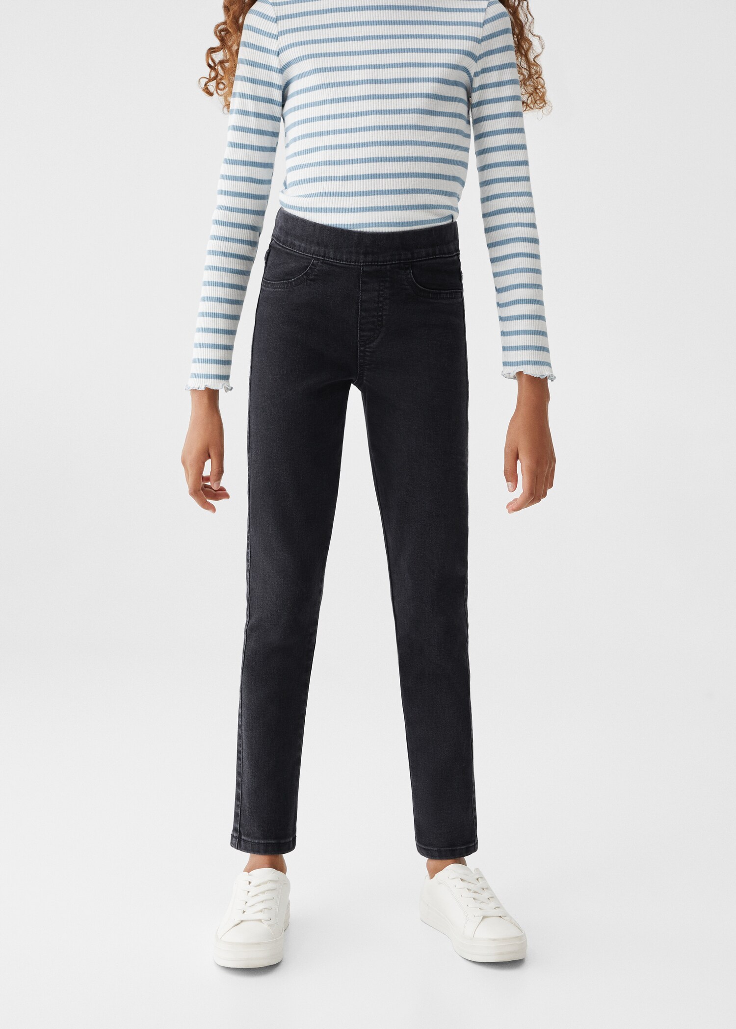 Drawstring waist jeans - Medium plane