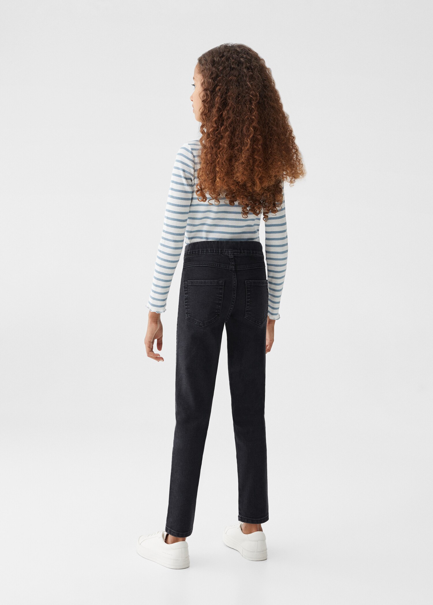 Drawstring waist jeans - Reverse of the article