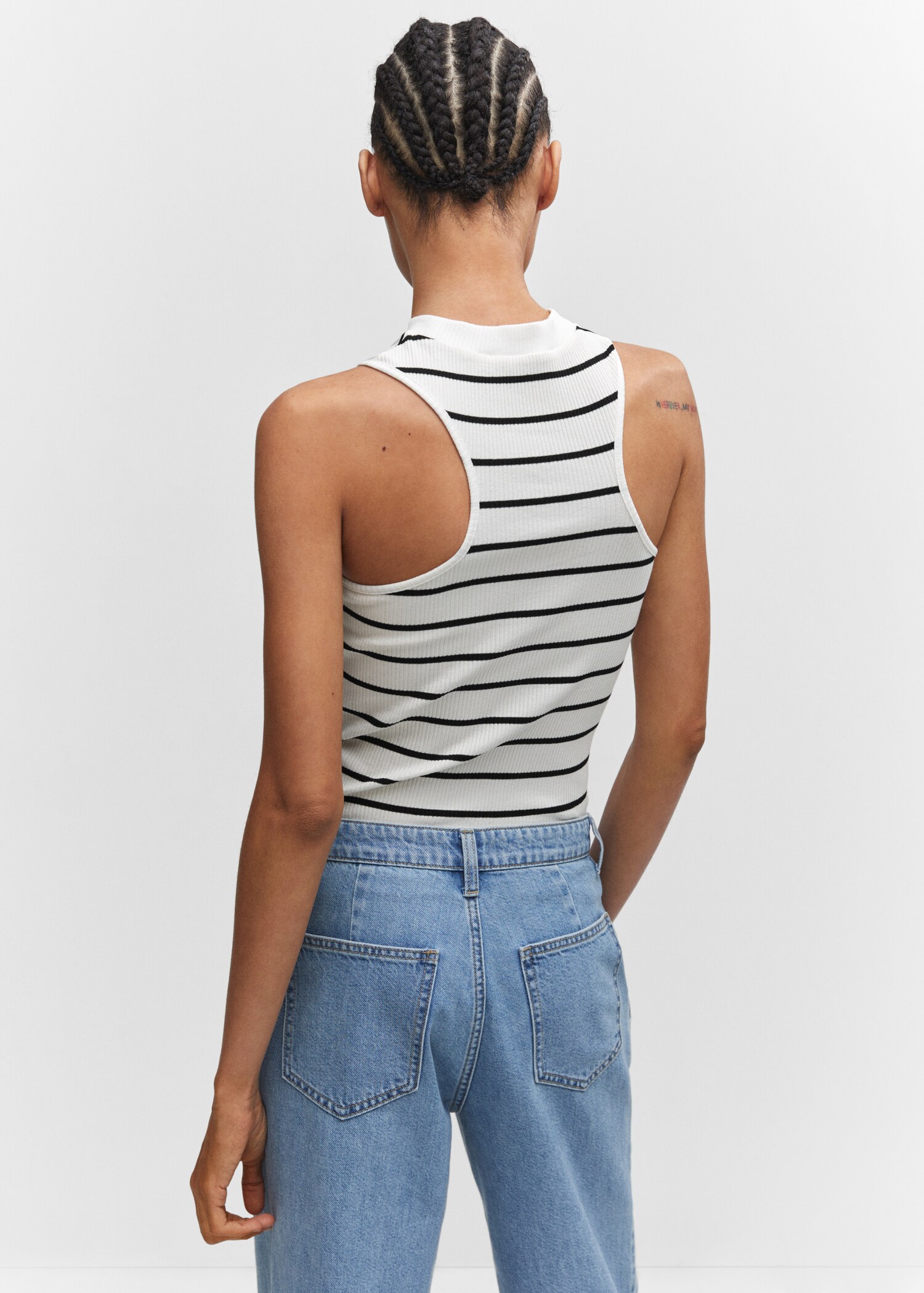 Top rayas cuello perkins - Reverso del artículo