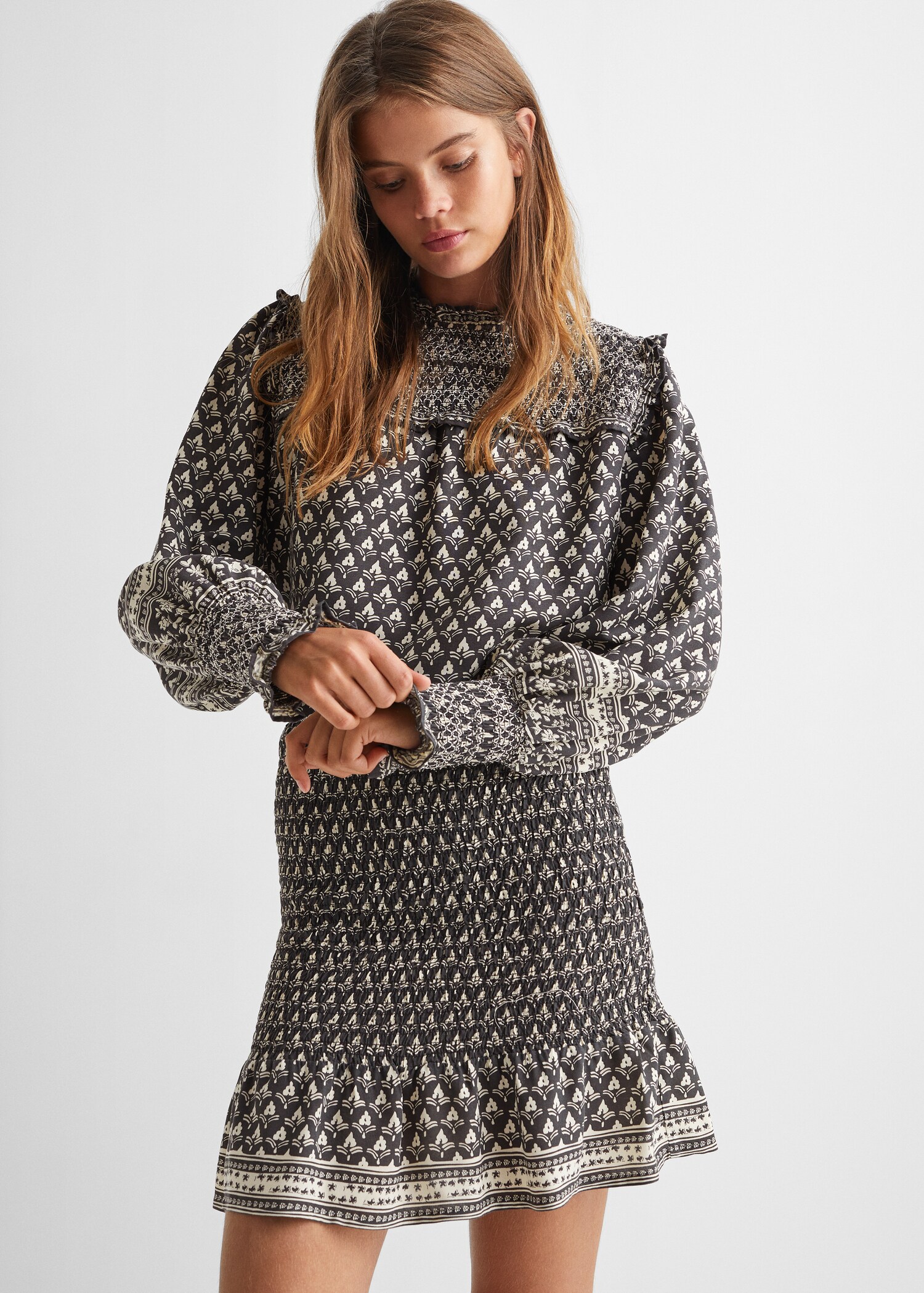 Blusa stampata increspata - Dettaglio dell'articolo 2