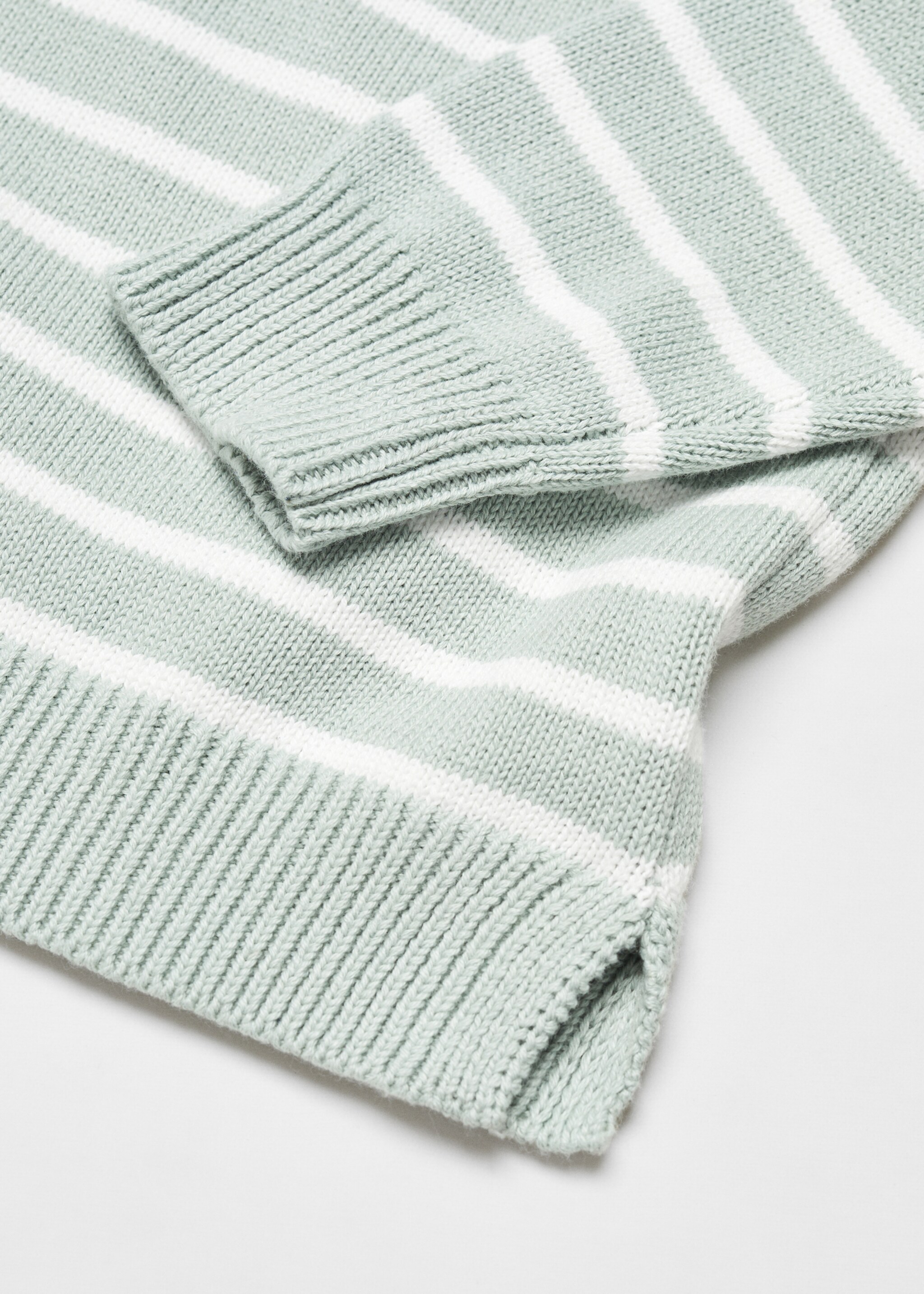 Striped cotton-blend sweater - Details of the article 8