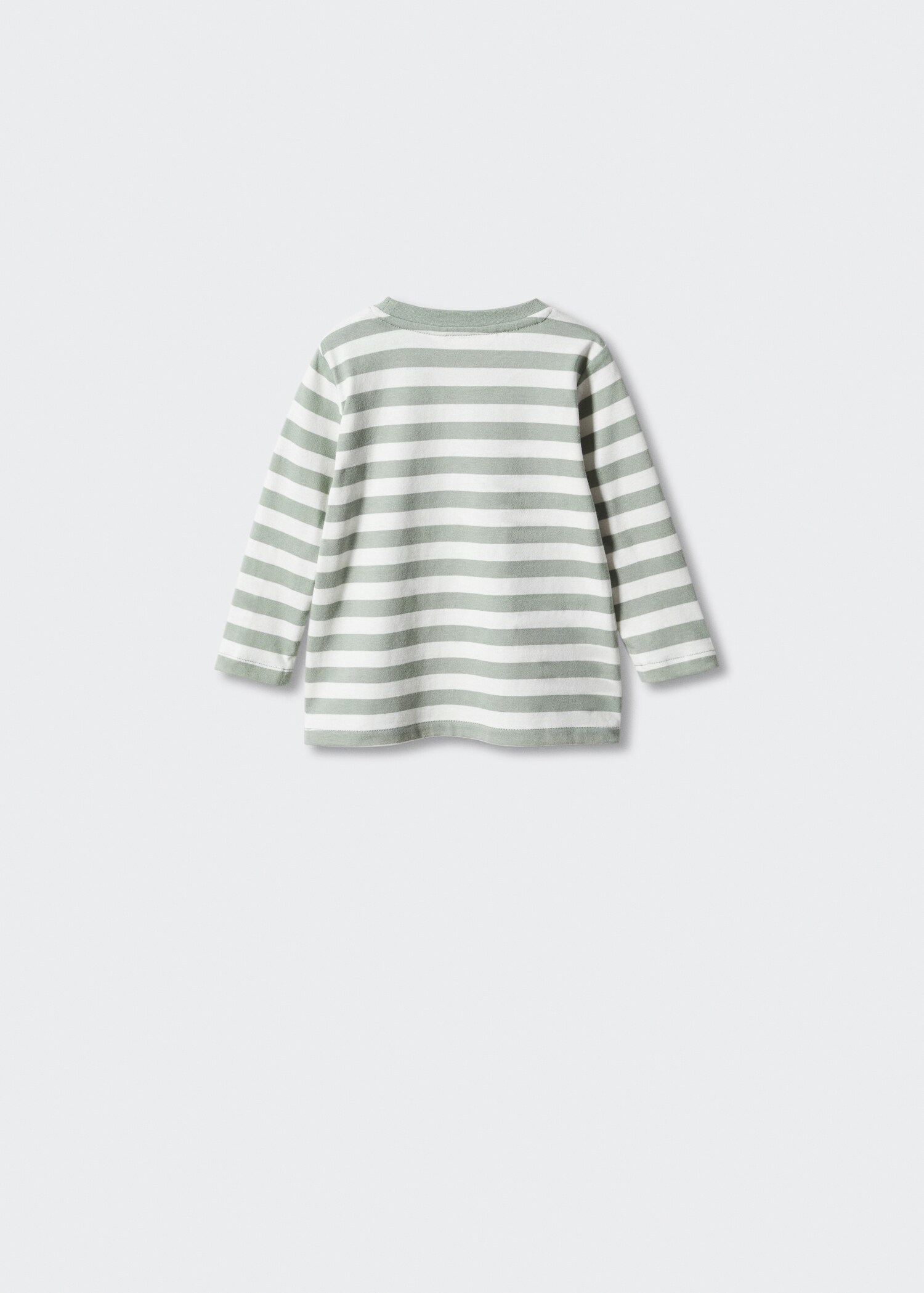 Striped long sleeves t-shirt - Reverse of the article