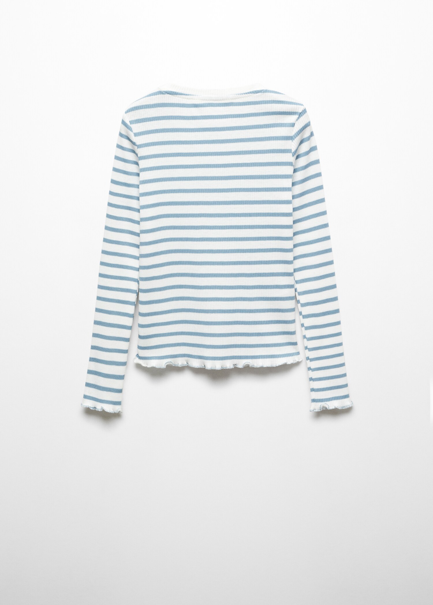 Gebreid T-shirt met lange mouwen - Achterkant van het artikel