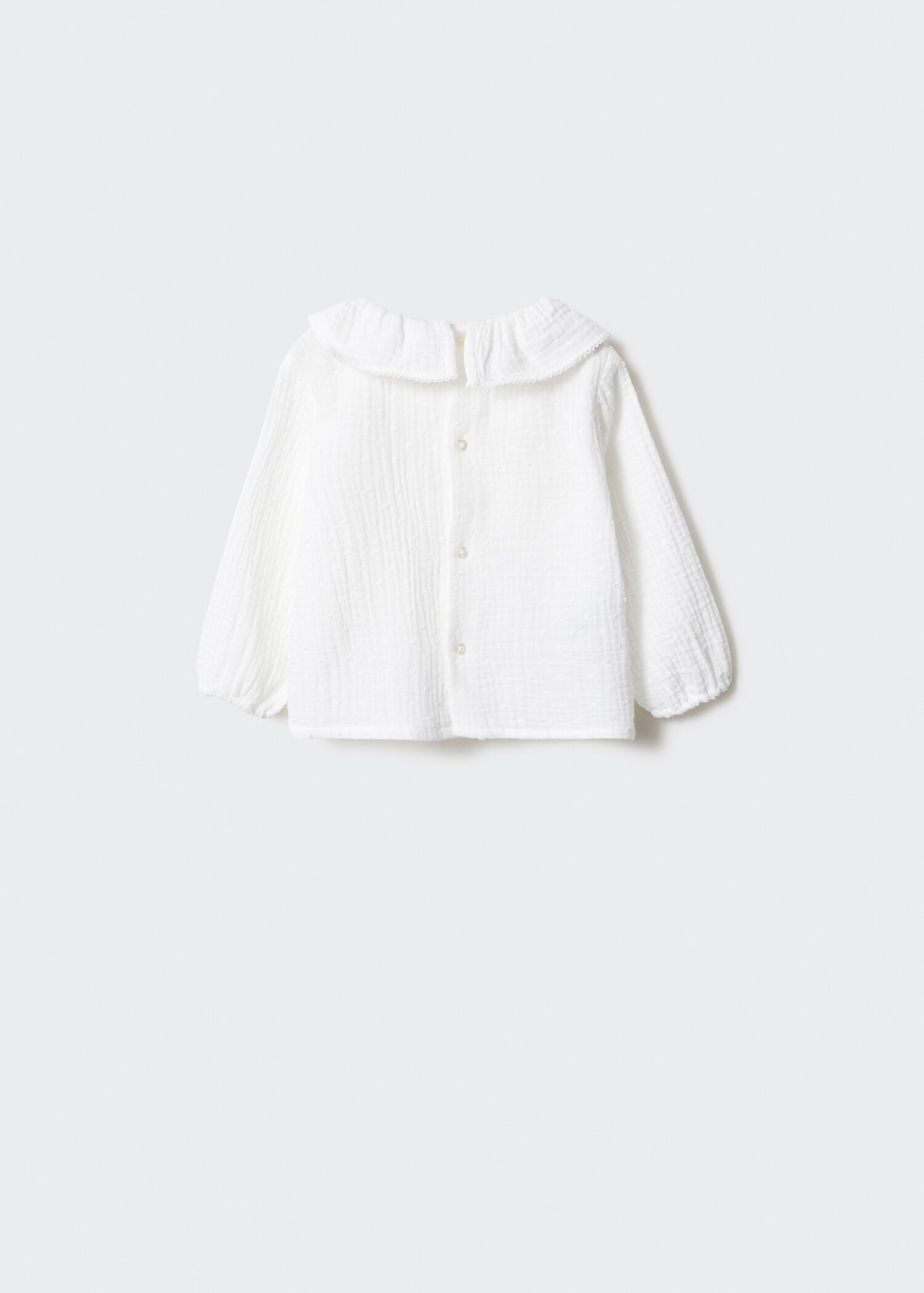 Double baby-collar shirt - Reverse of the article