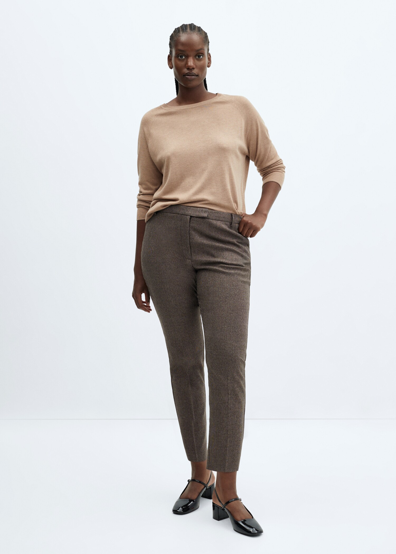 Mid-rise skinny trousers - Details of the article 3