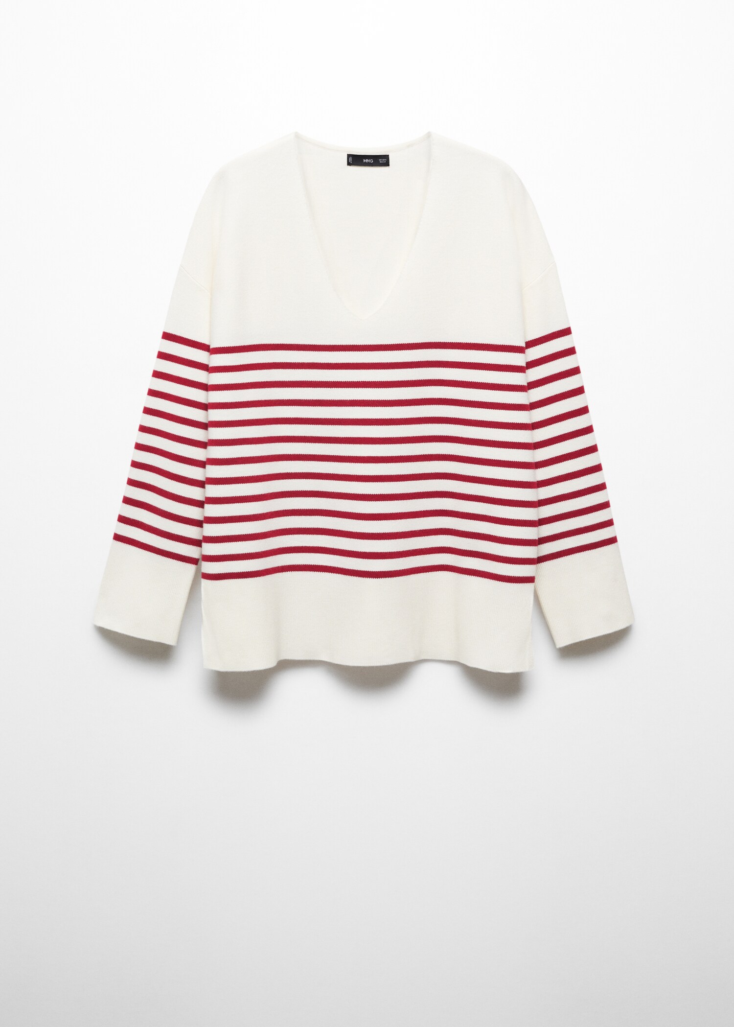 Oversized-Pullover mit V-Ausschnitt - Artikel ohne Model