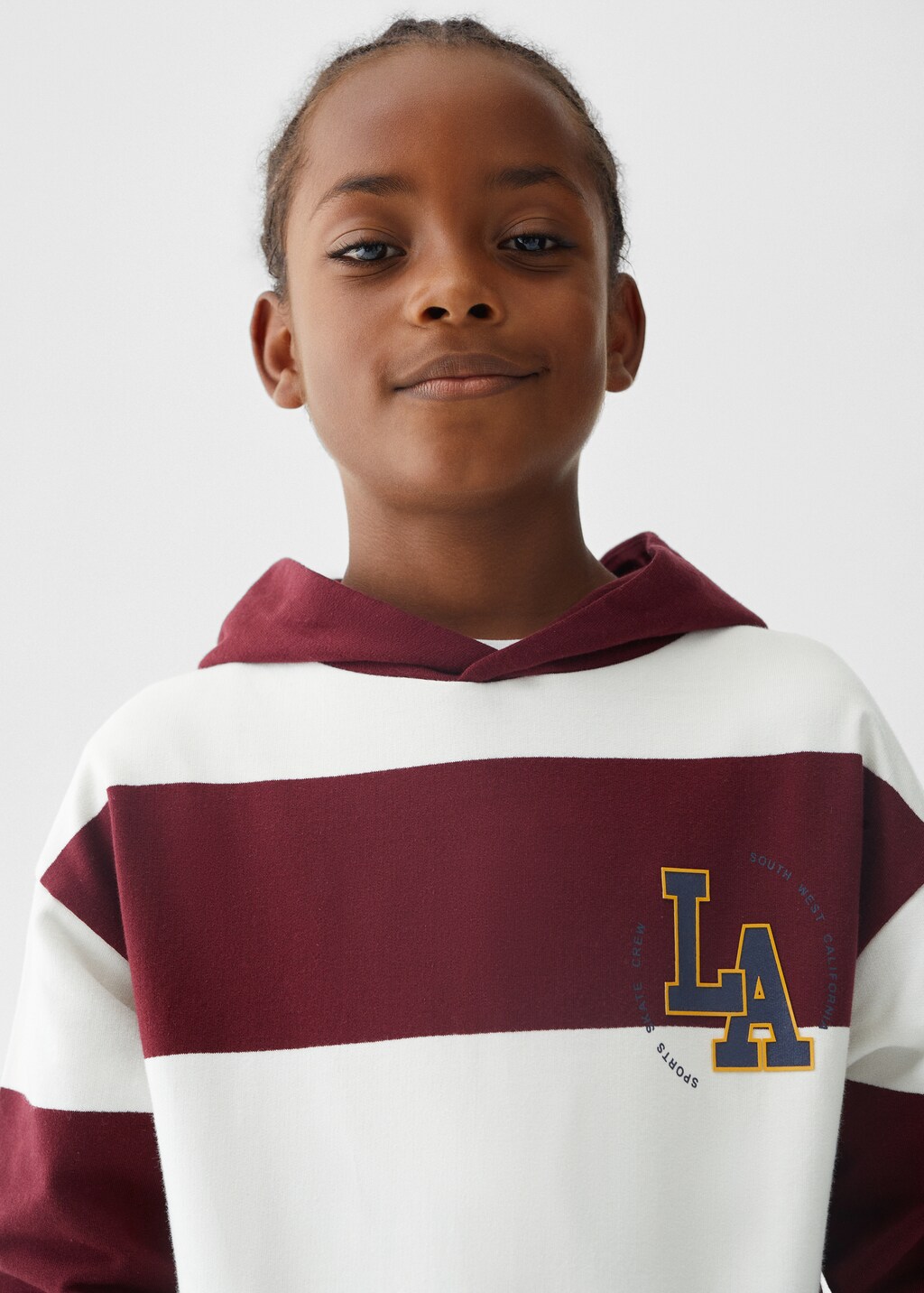 Striped cotton-blend sweatshirt - Boys | MANGO OUTLET USA
