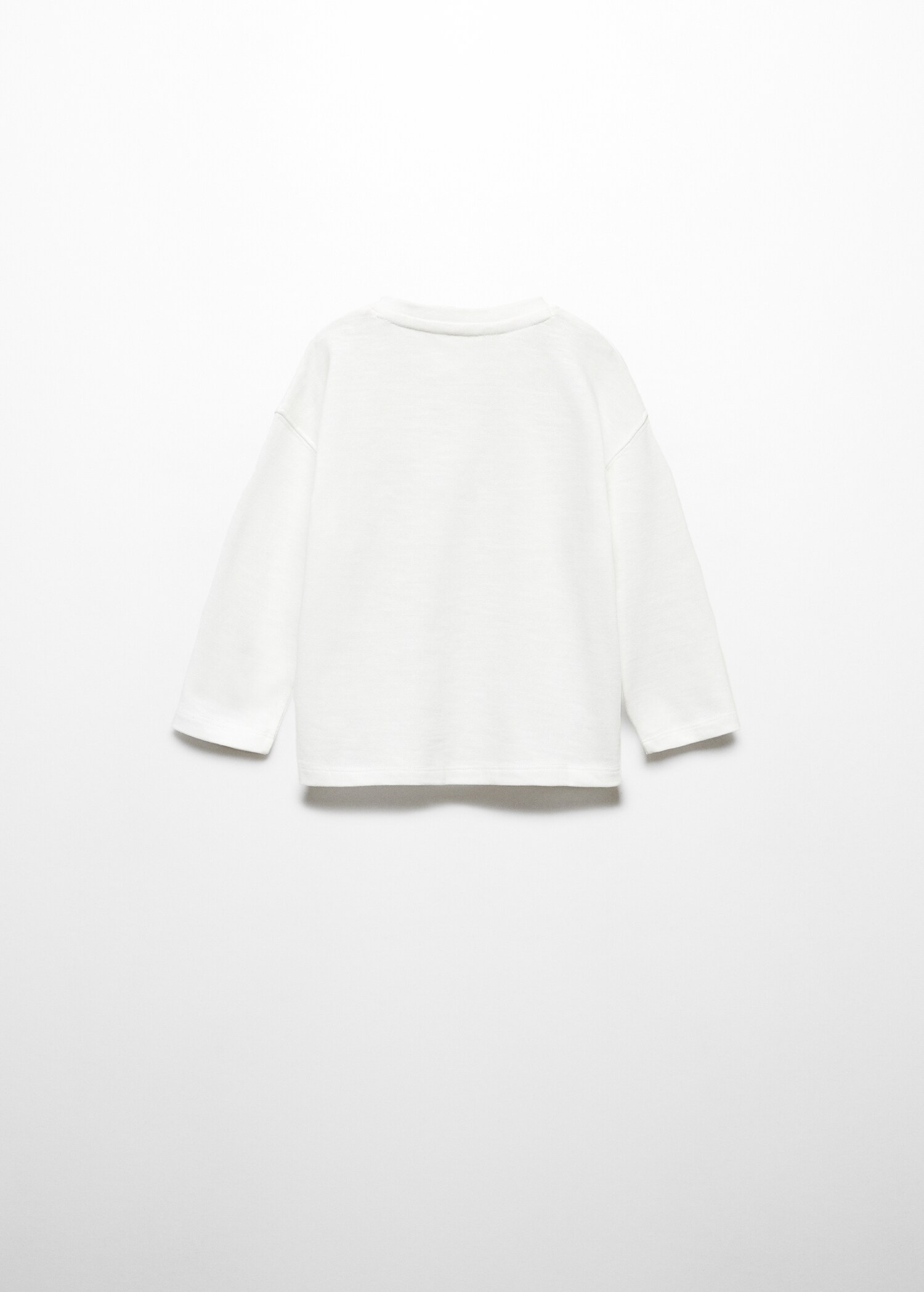 Long sleeve cotton t-shirt - Reverse of the article