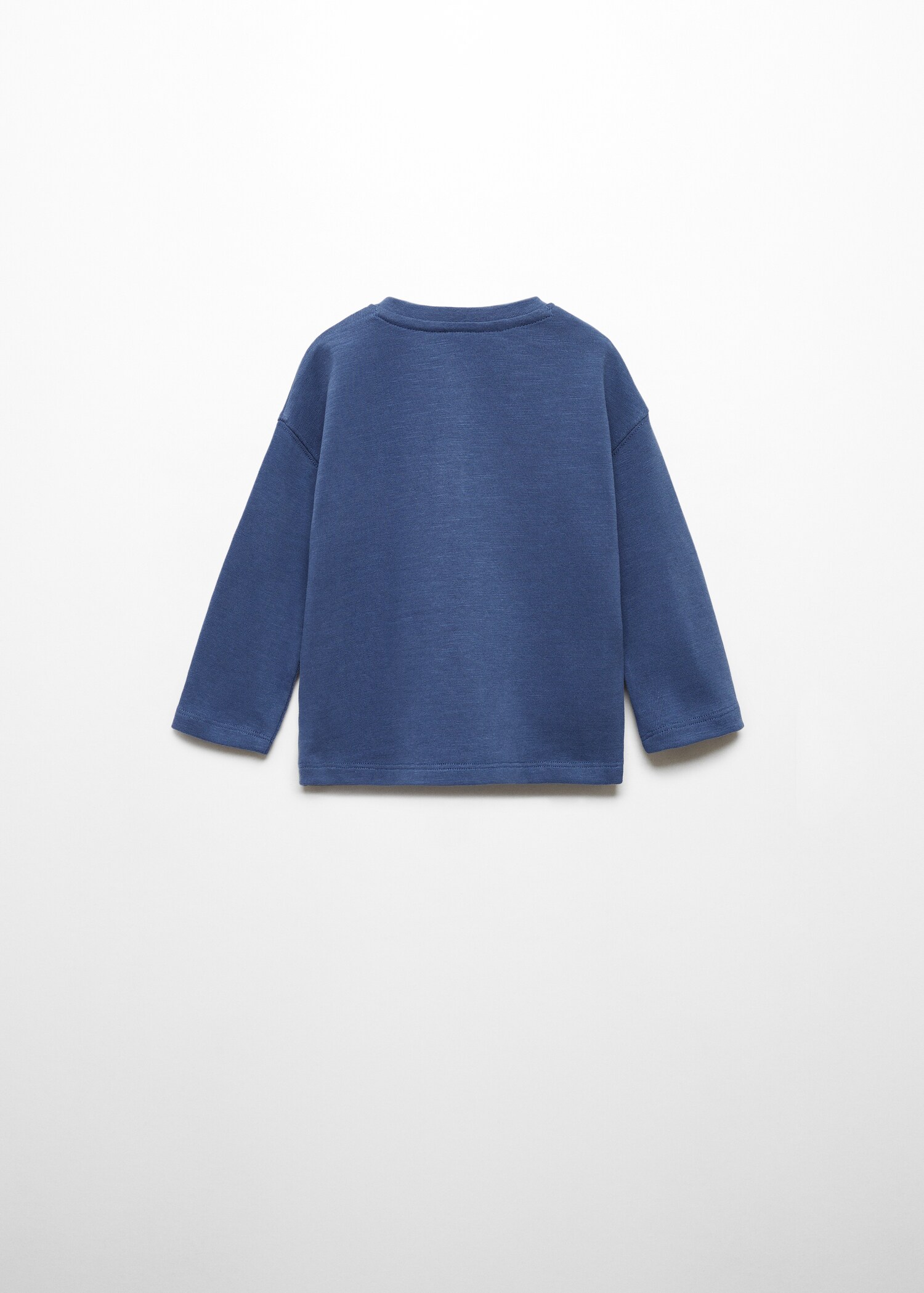 Long sleeve cotton t-shirt - Reverse of the article