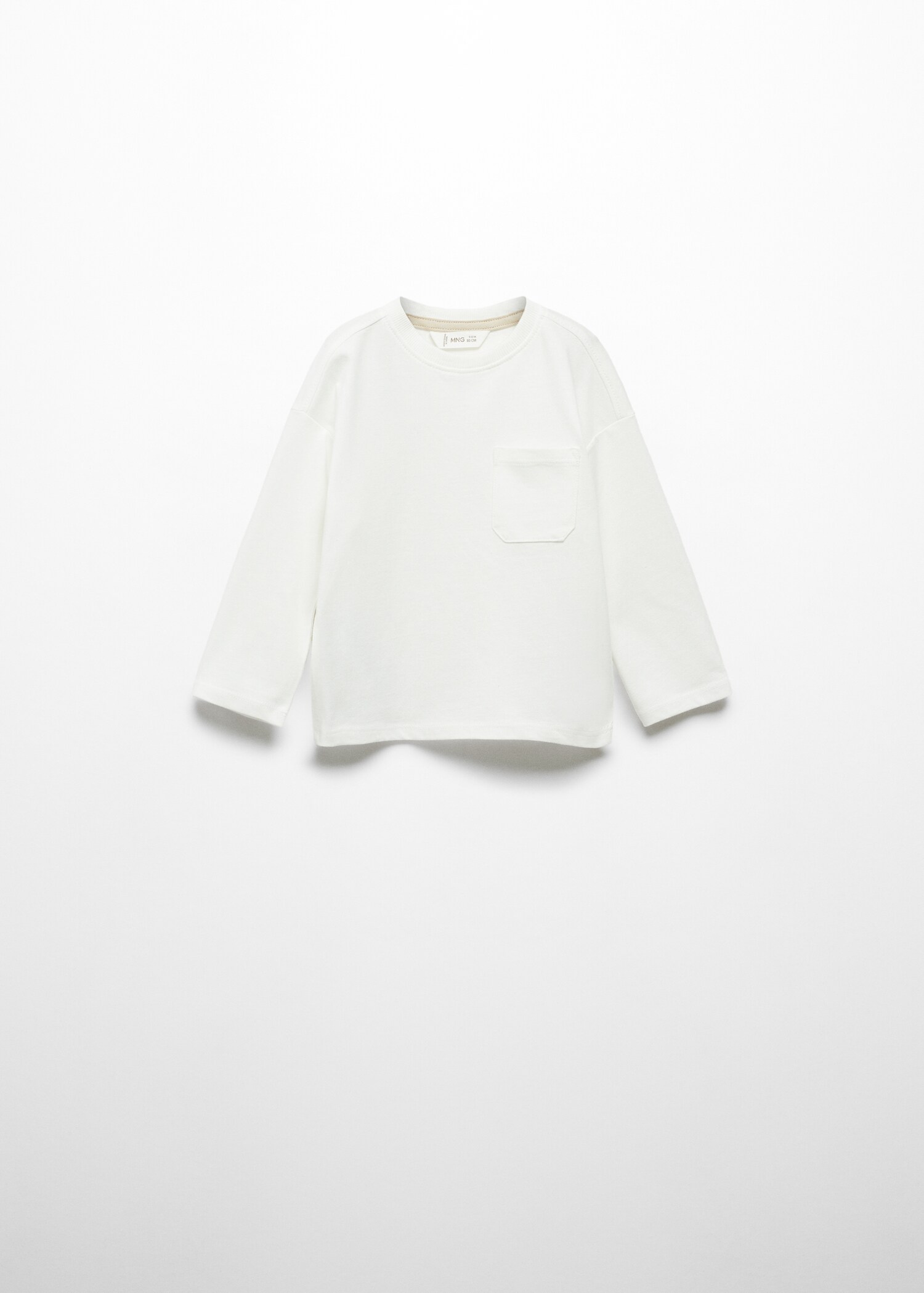 Katoenen T-shirt met lange mouwen - Artikel zonder model