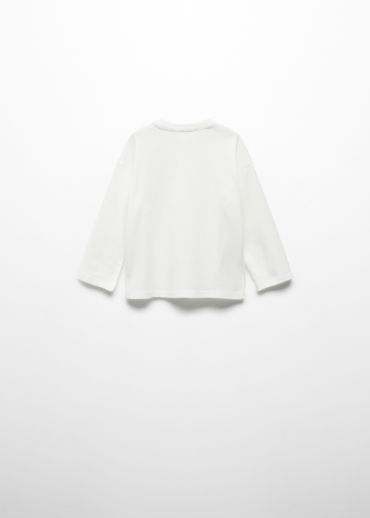 Katoenen T-shirt met lange mouwen - Achterkant van het artikel