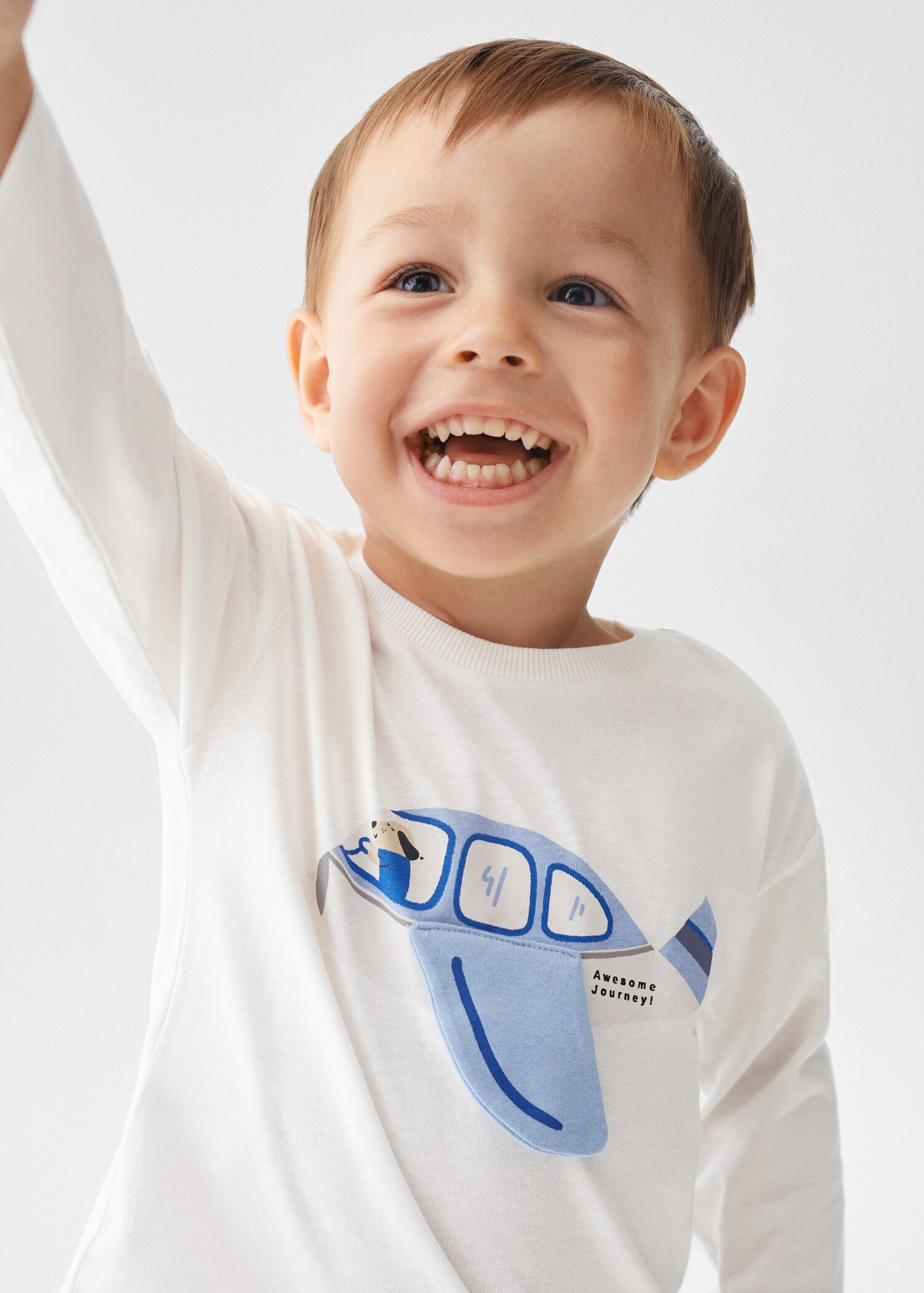 T-shirt en coton à dessin - Détail de l'article 1