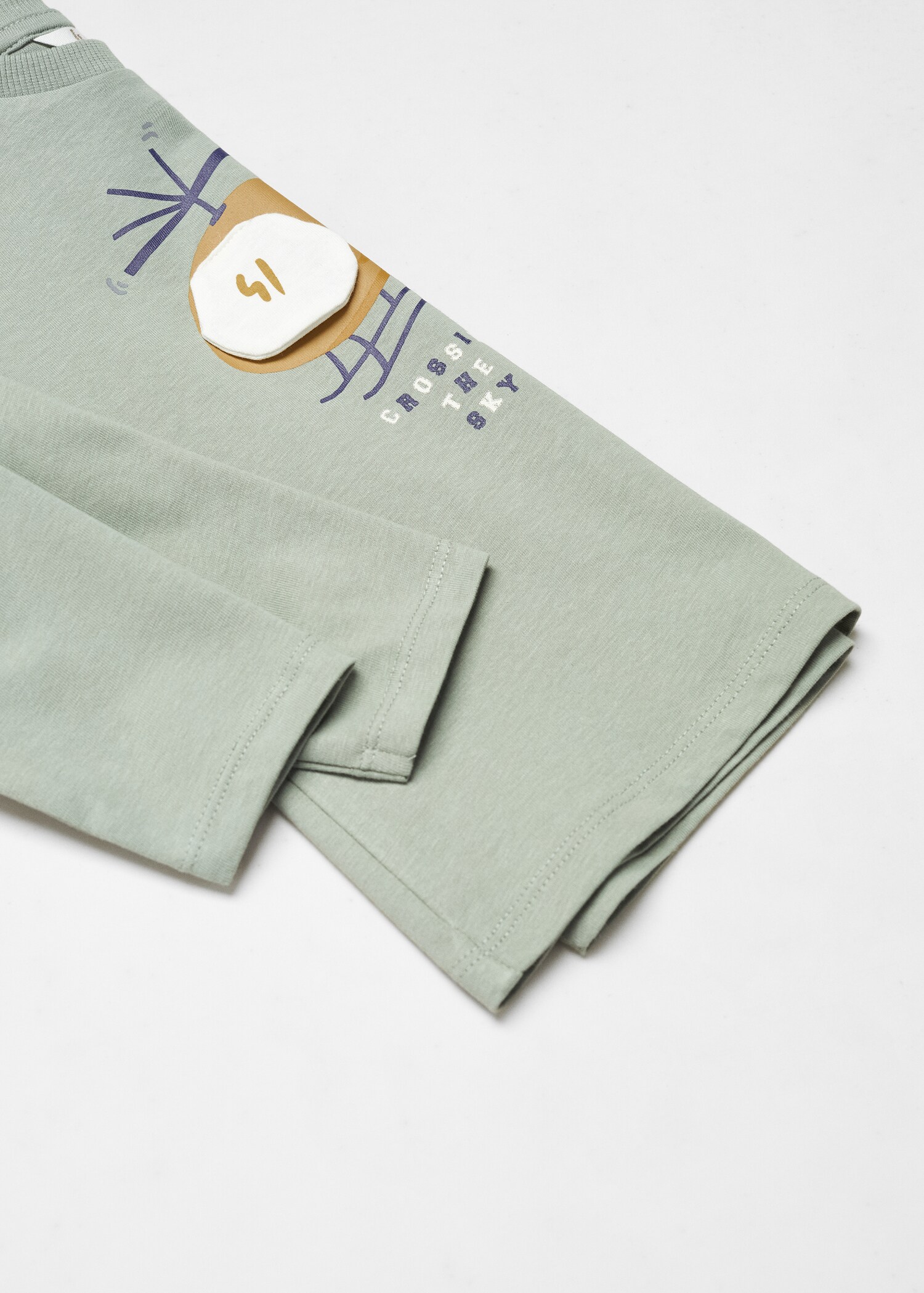 T-shirt en coton à dessin - Détail de l'article 8