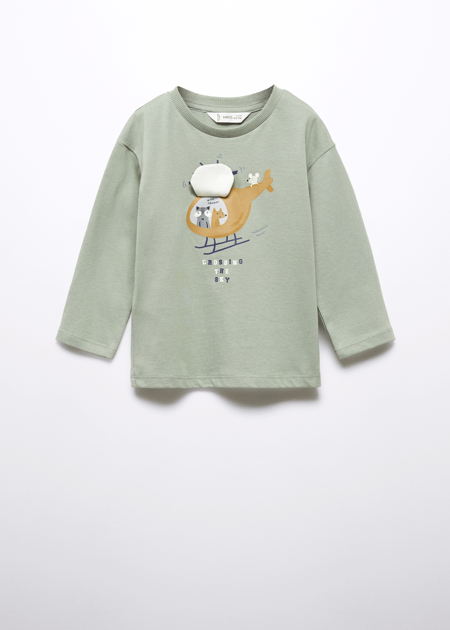 T-shirt en coton à dessin - Détail de l'article 9