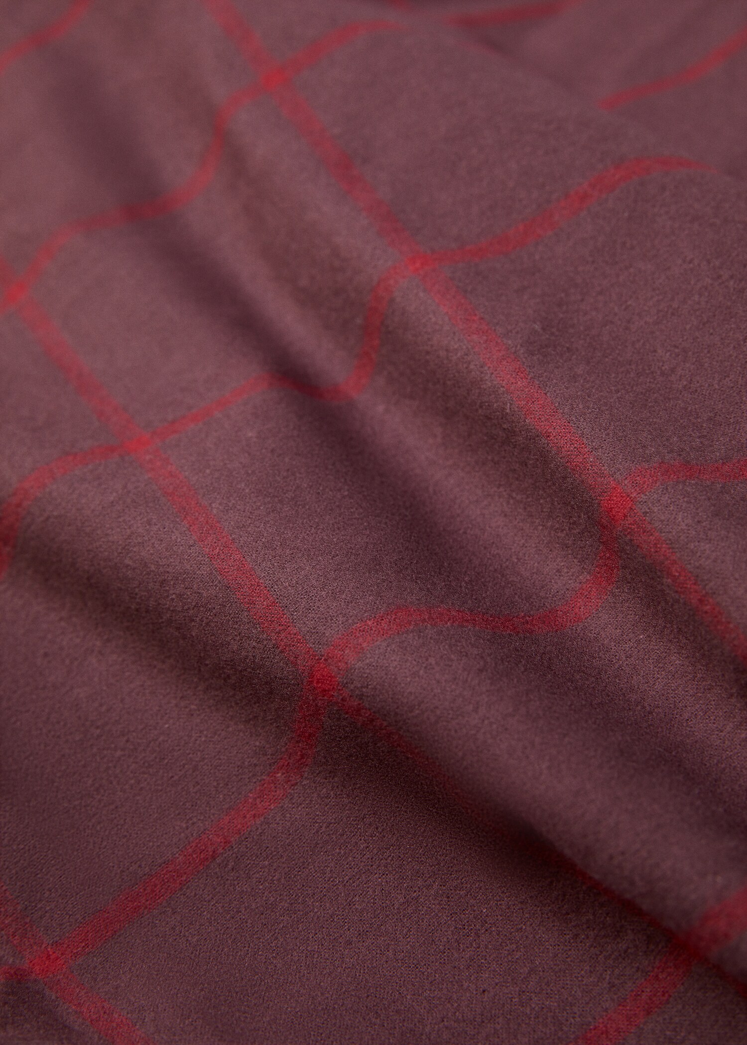 Check flannel duvet cover 150cm - Details of the article 2