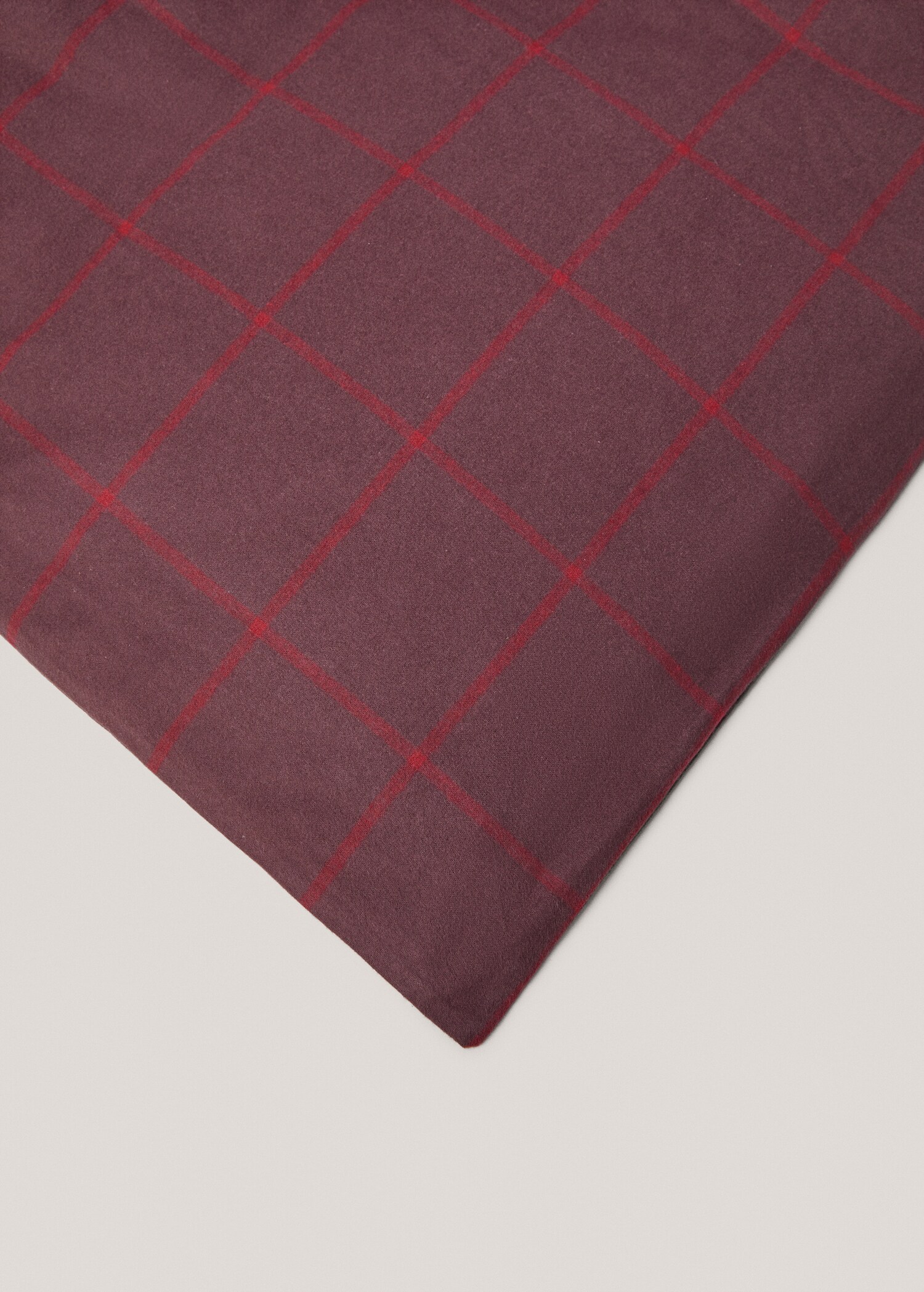 Check flannel duvet cover 150cm - Details of the article 3