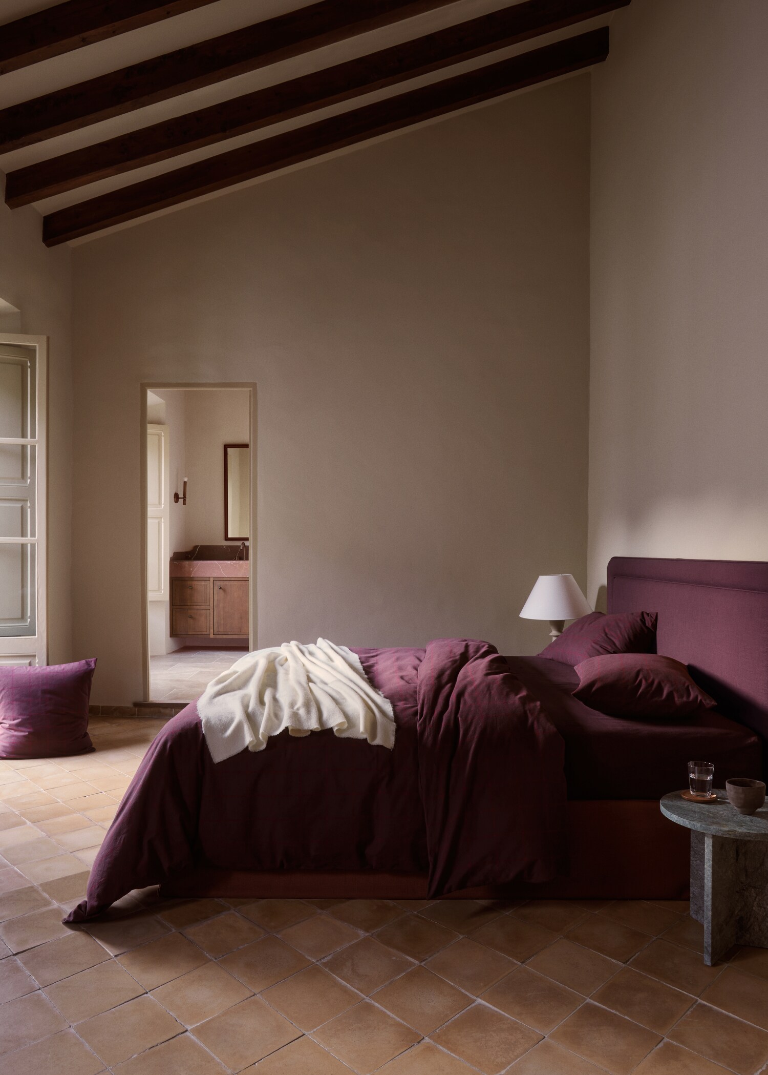 Check flannel duvet cover 150cm - Details of the article 6