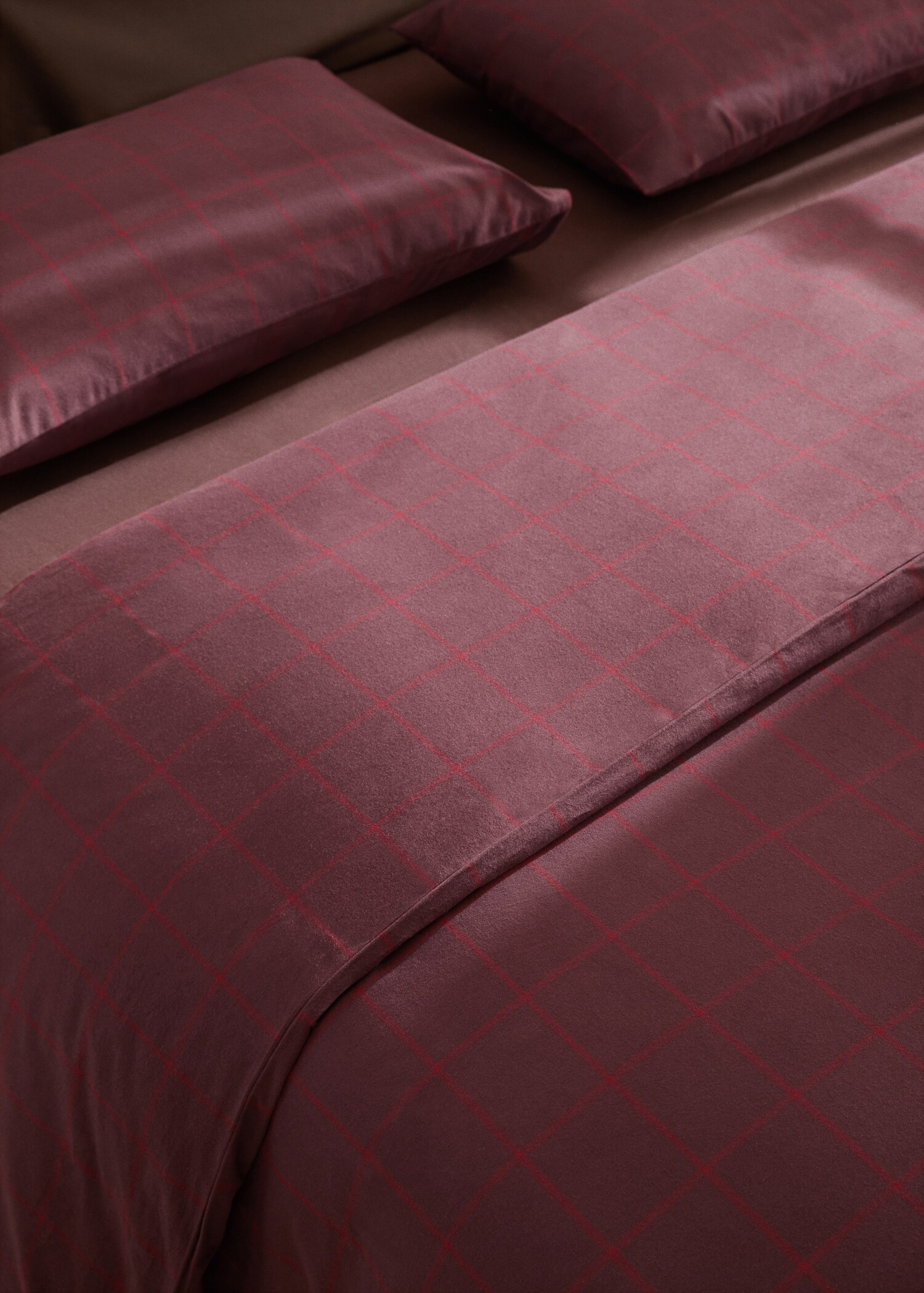 Check flannel duvet cover 150cm - Details of the article 7