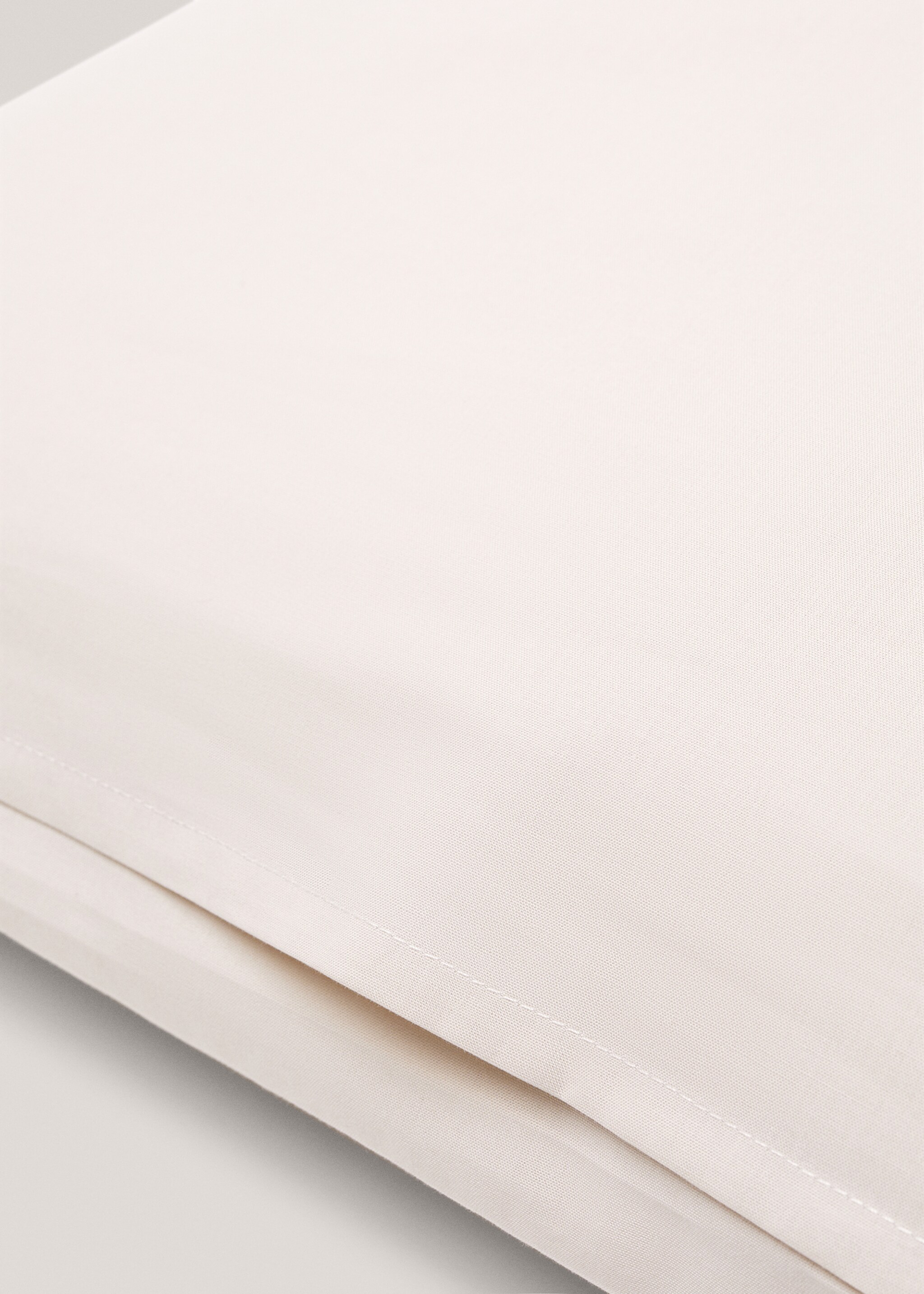 Cotton cushion cover (180 threads) 60x60cm (Pack of 2) - Details of the article 3, Beige. Ref: 57014065-00.