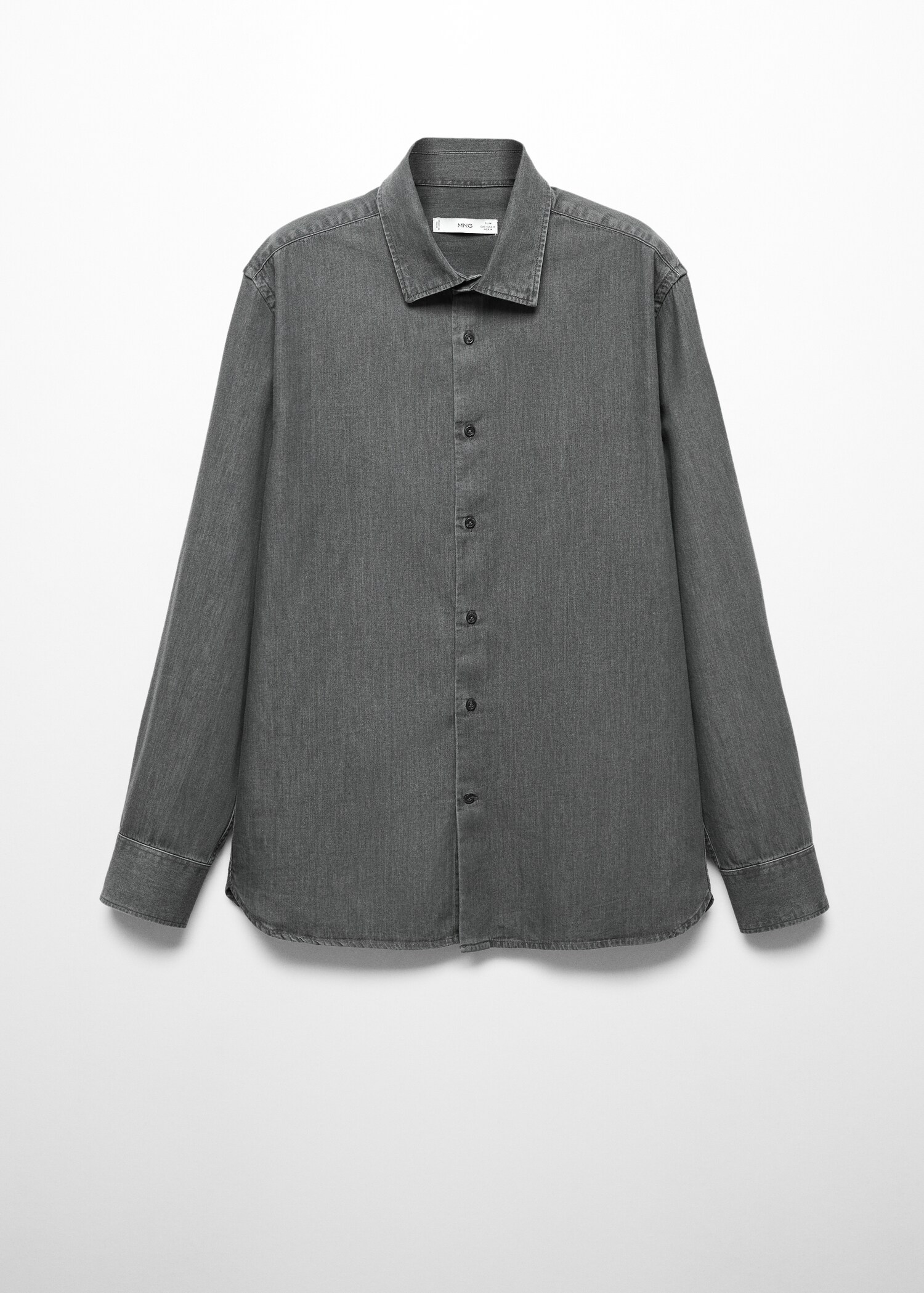 Camicia slim-fit cotone chambray - Articolo senza modello