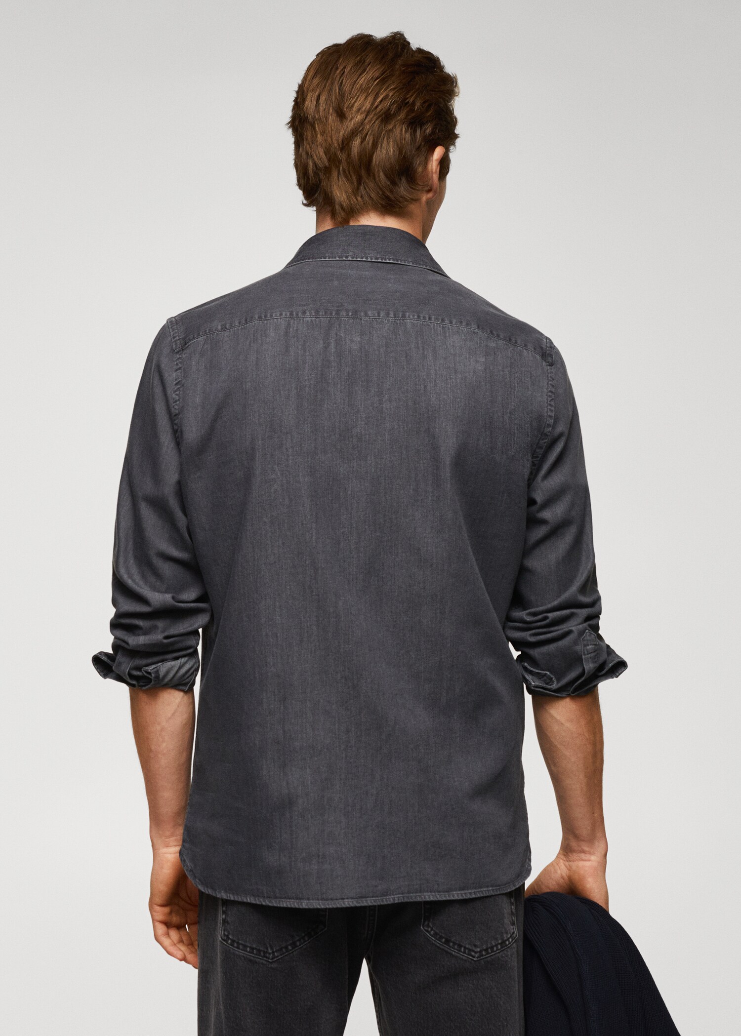 Camicia slim-fit cotone chambray - Retro dell'articolo